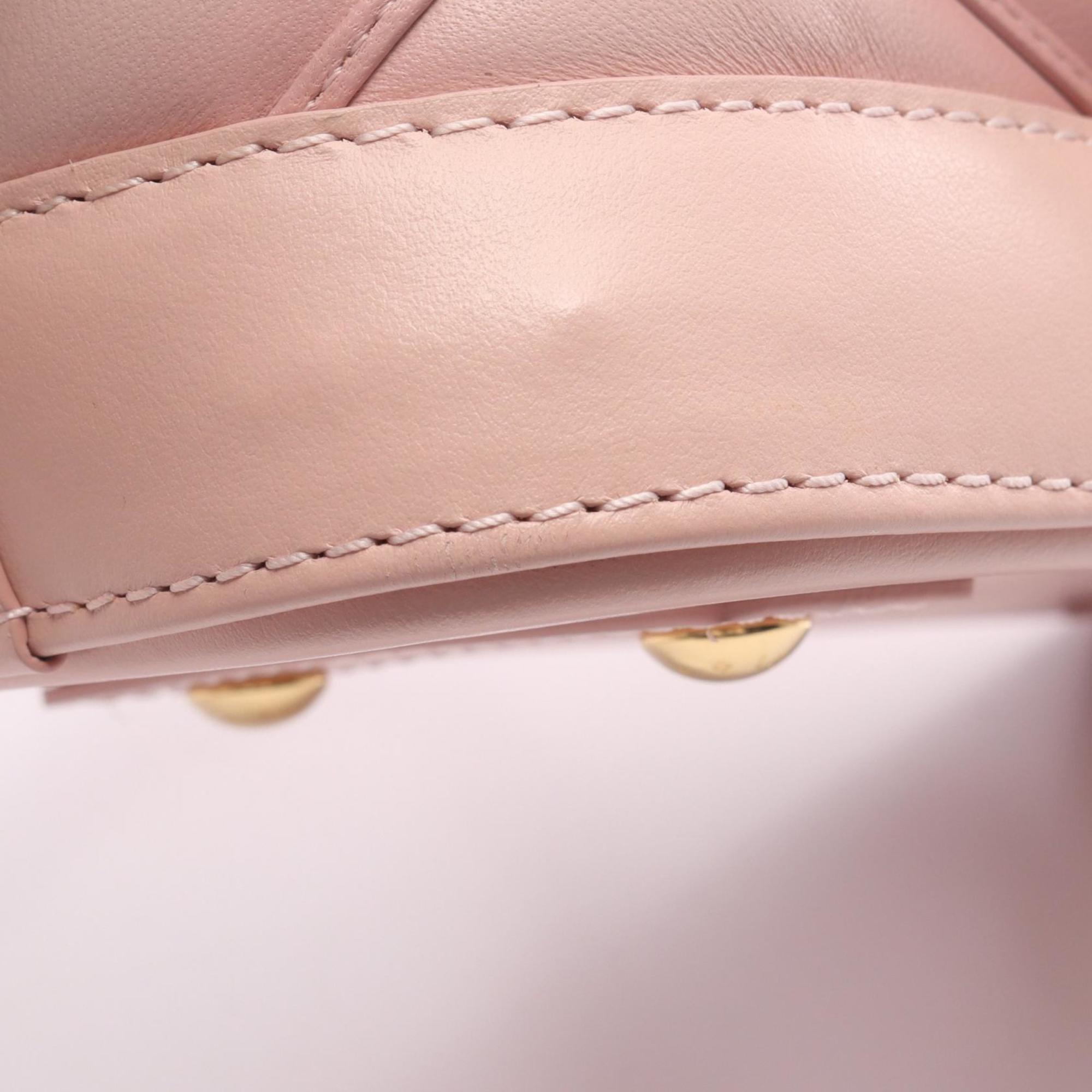 Louis Vuitton Pink Leather Handbag
