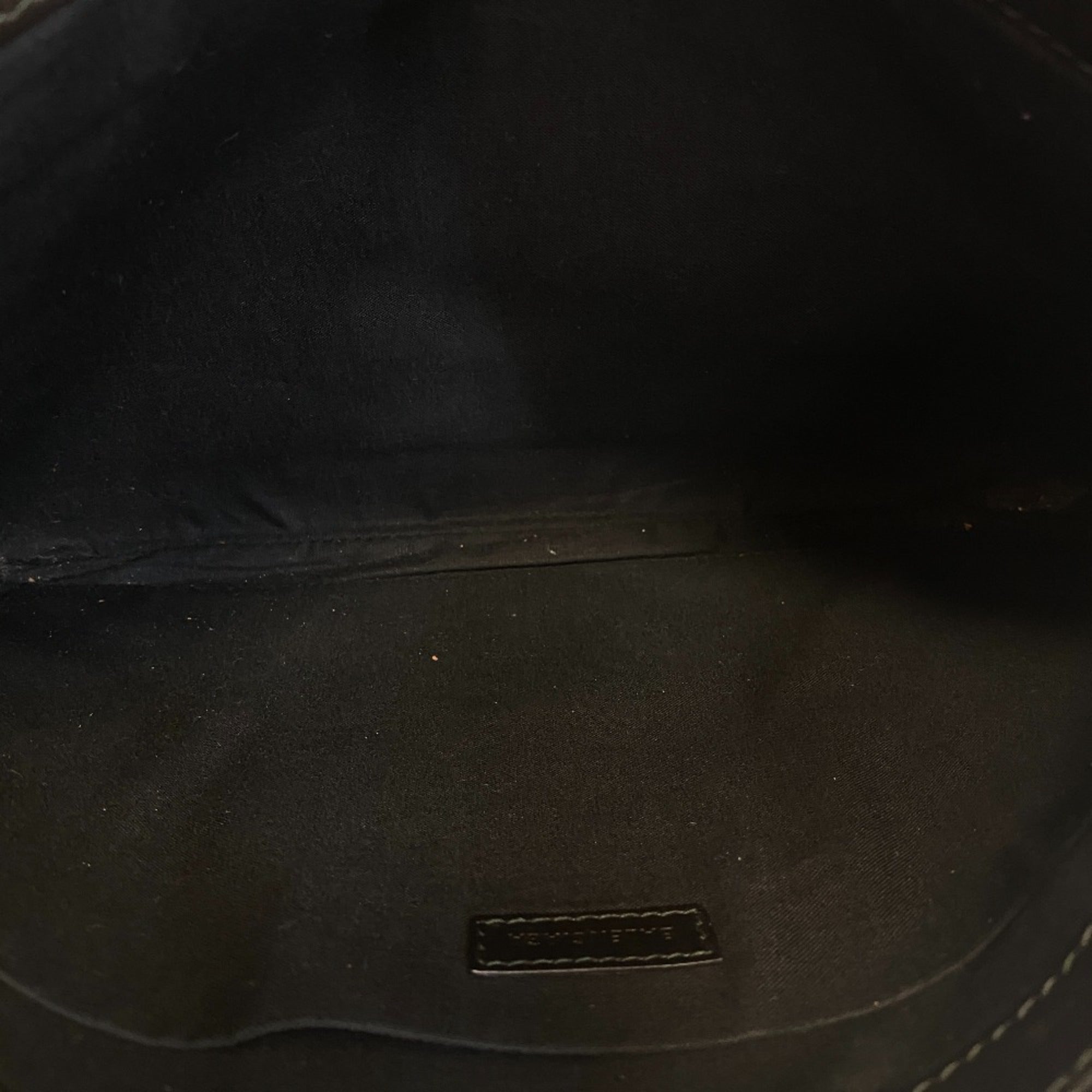 Balenciaga Black Leather Canvas Clutch