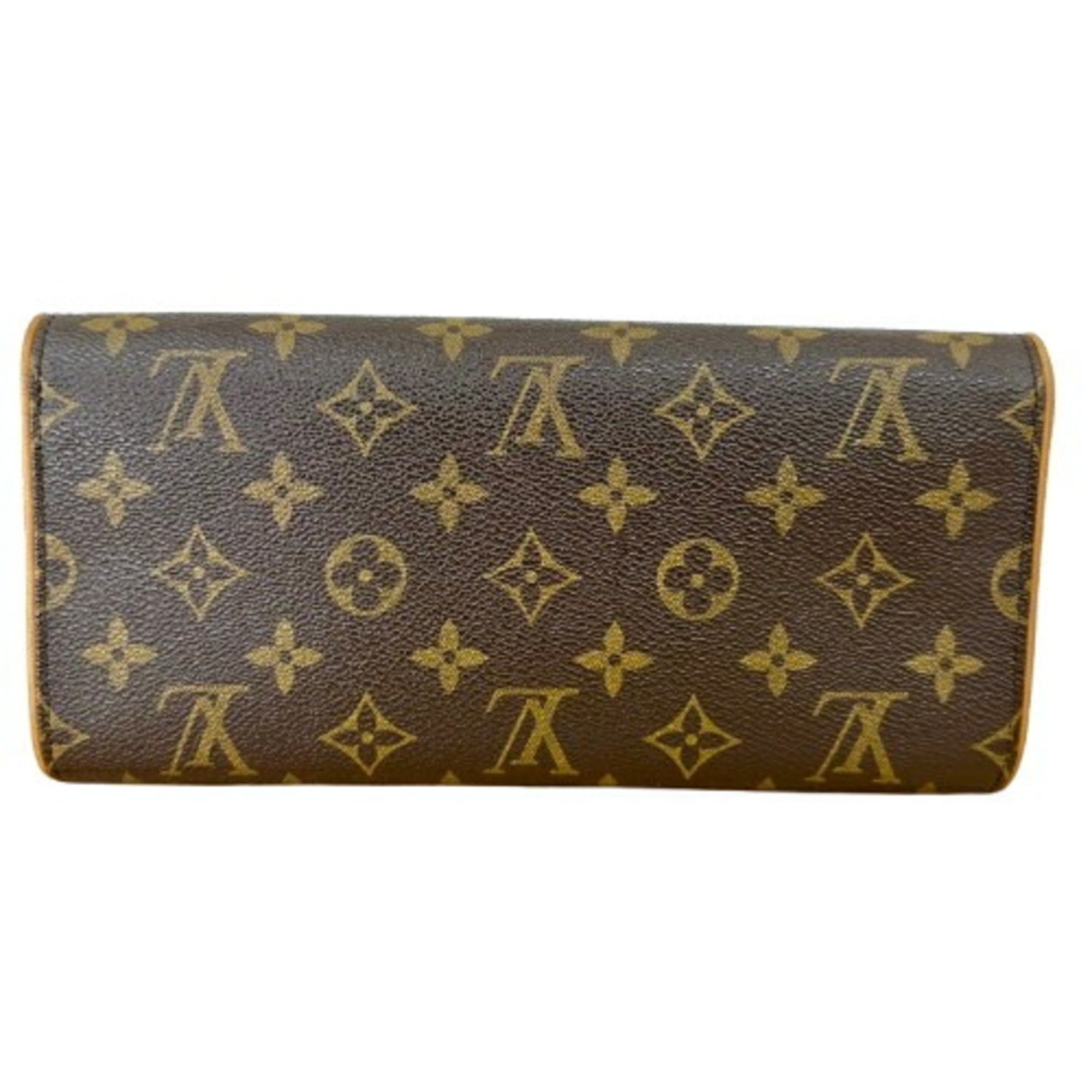 Louis Vuitton Monogram Brown Leather Shoulder Bag