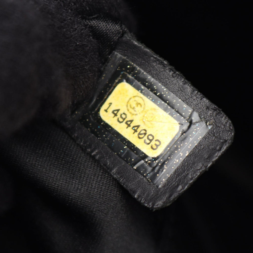 Chanel Black Leather Handbag Tote Bag