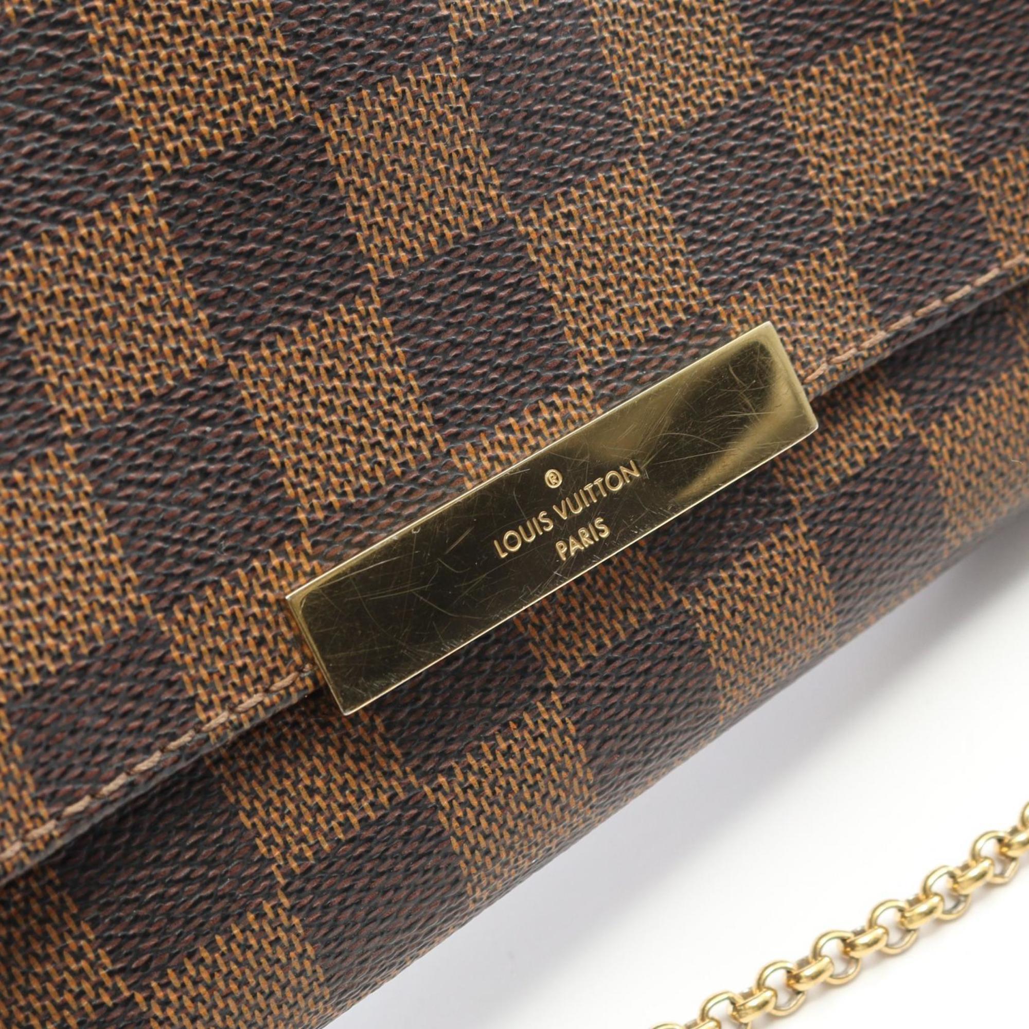 Louis Vuitton Brown Coated Canvas Leather Handbag