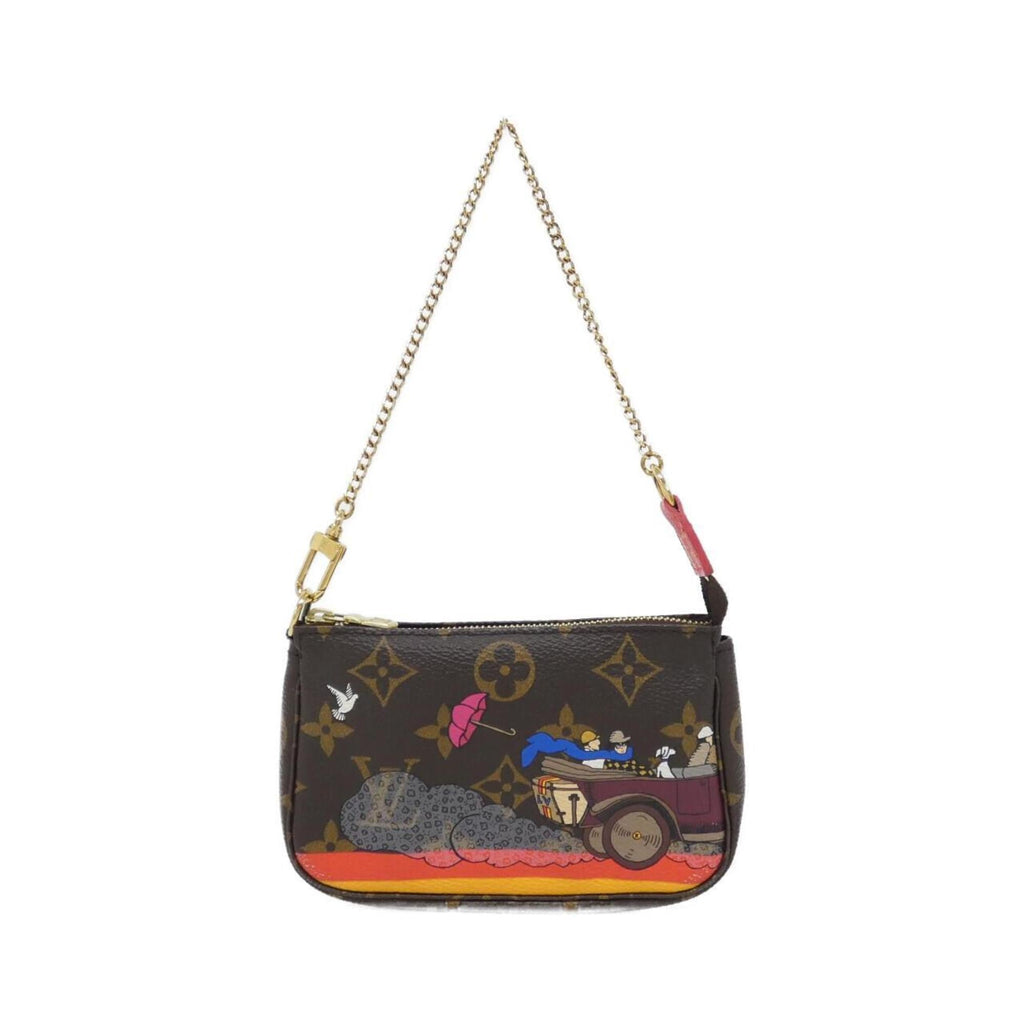 Louis Vuitton Marron Monogram Monogram Coated Canvas Pochette Pouch