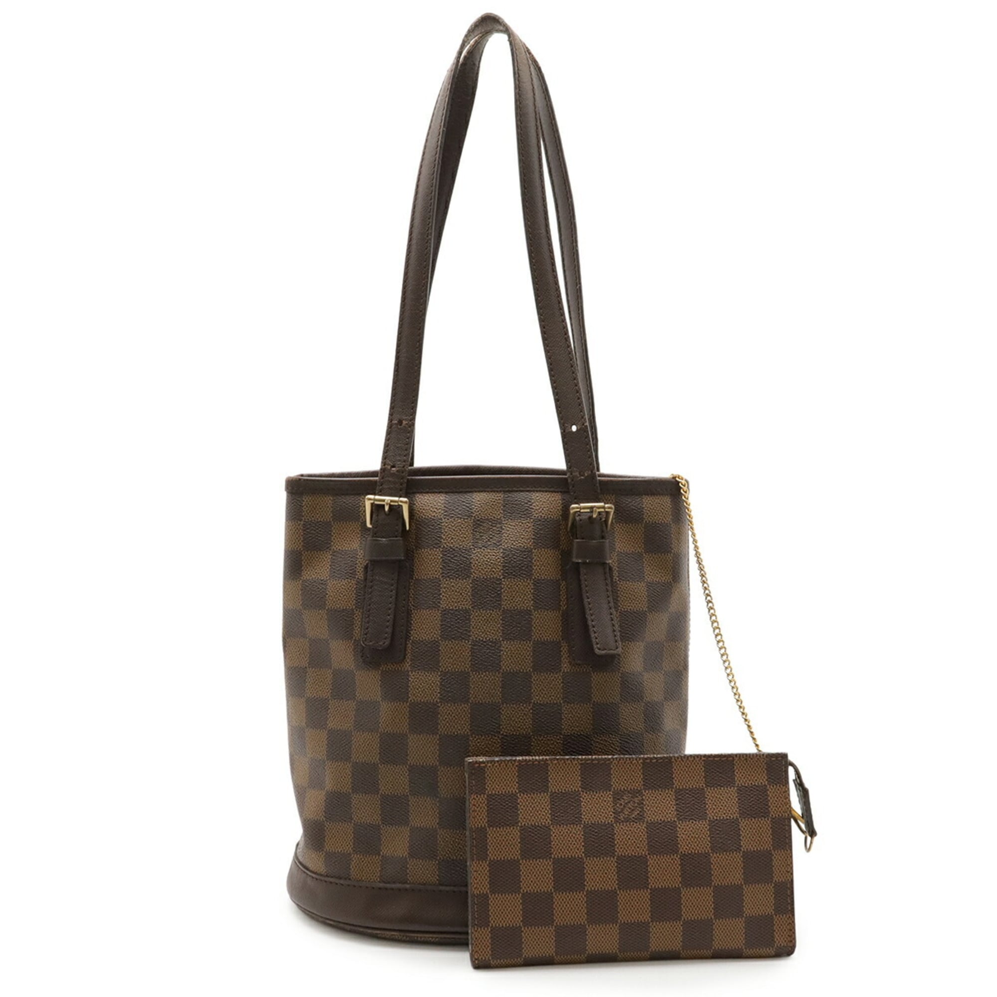 Louis Vuitton Damier Brown Pvc Shoulder Bag Tote Bag