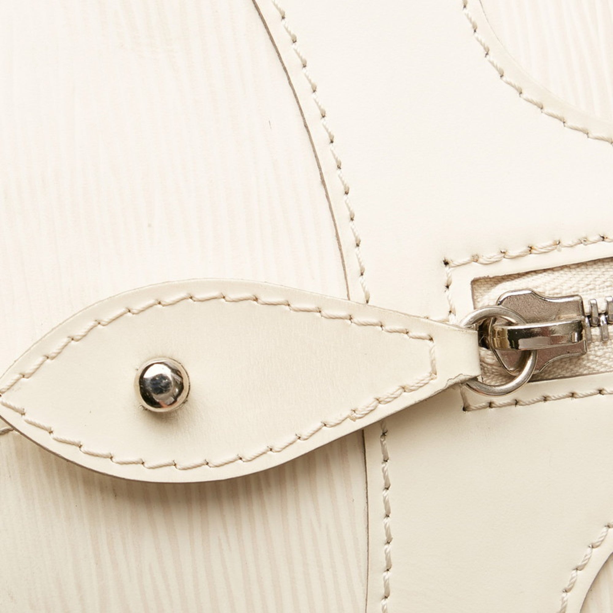 Louis Vuitton Epi Montaigne PM Handbag M5932J White Leather Ladies LOUIS VUITTON