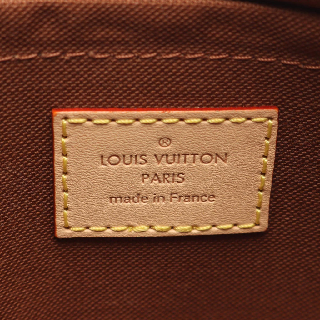 Louis Vuitton Monogram Brown Khaki Coated Canvas Leather Shoulder Bag