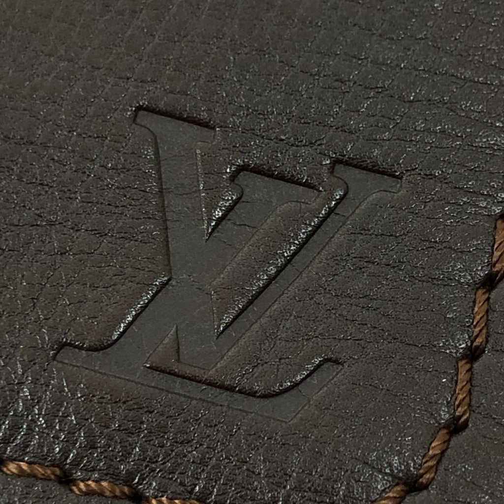 Louis Vuitton Brown Coffee Utah Leather Pochette Shoulder Bag