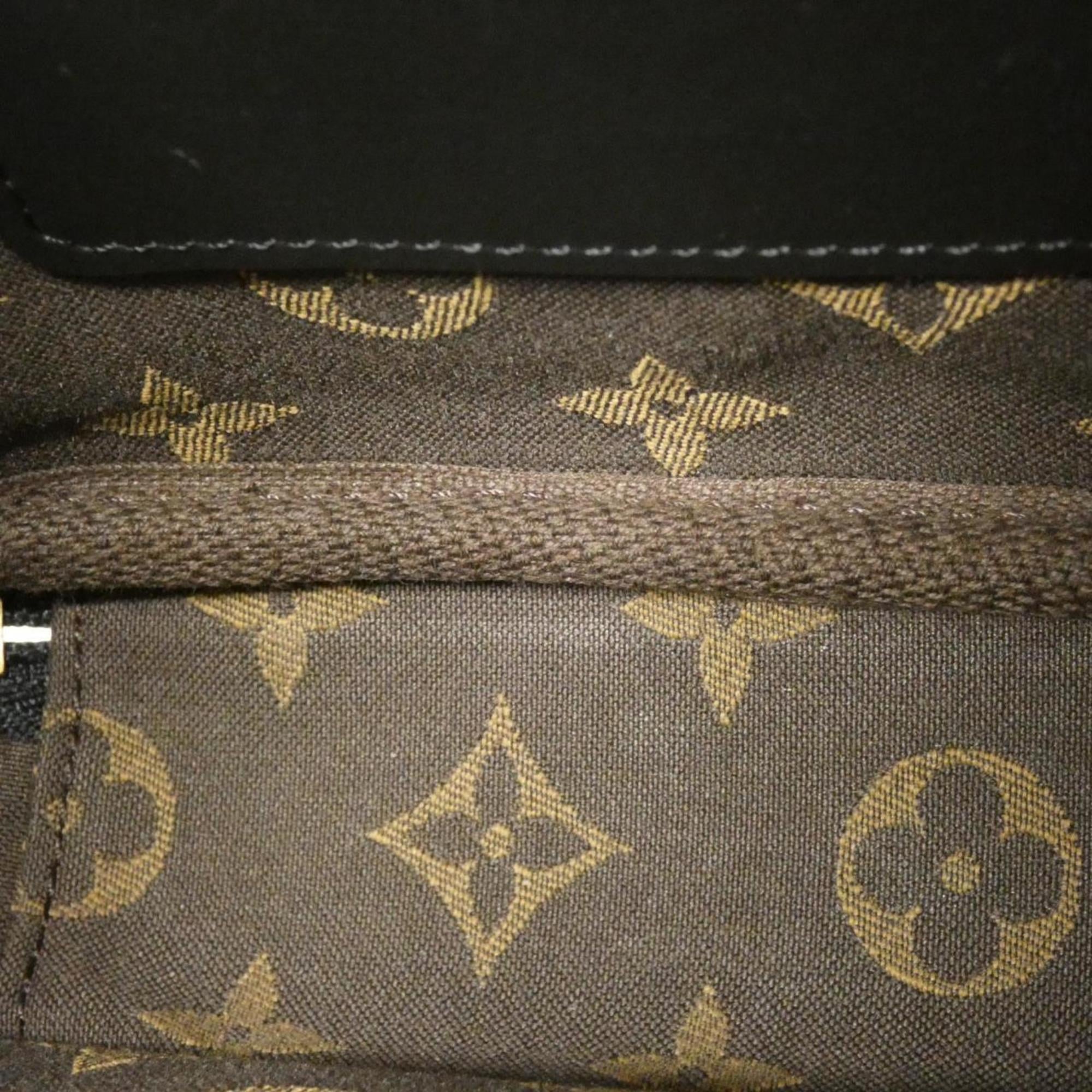Louis Vuitton Black Leather Shoulder Bag