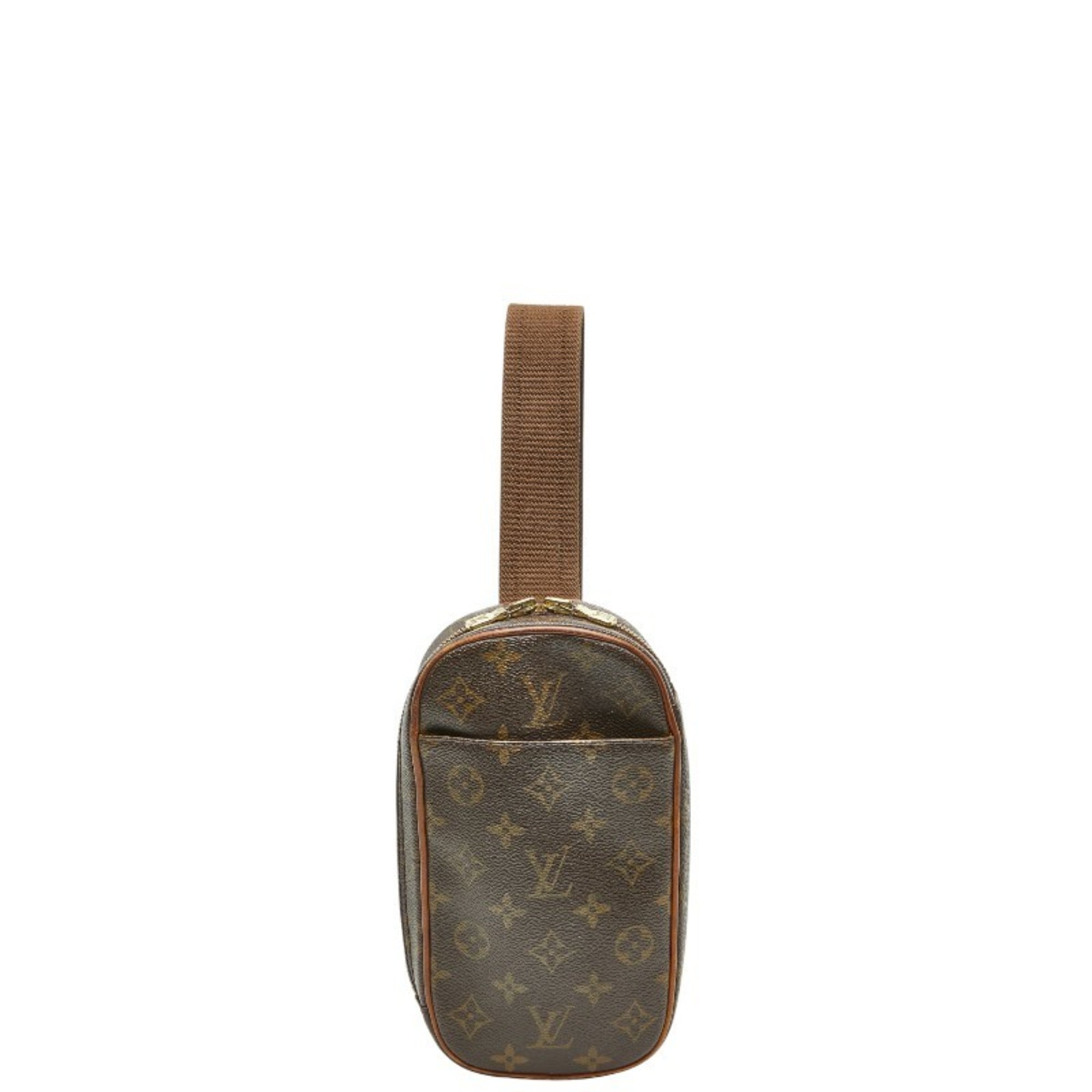Louis Vuitton Brown Pvc Leather Sling Bag