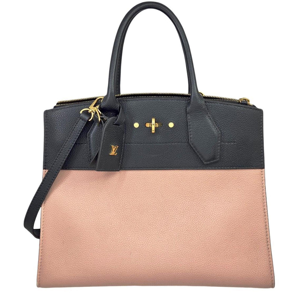 Louis Vuitton Black Pink Cuir Ombre Leather Handbag