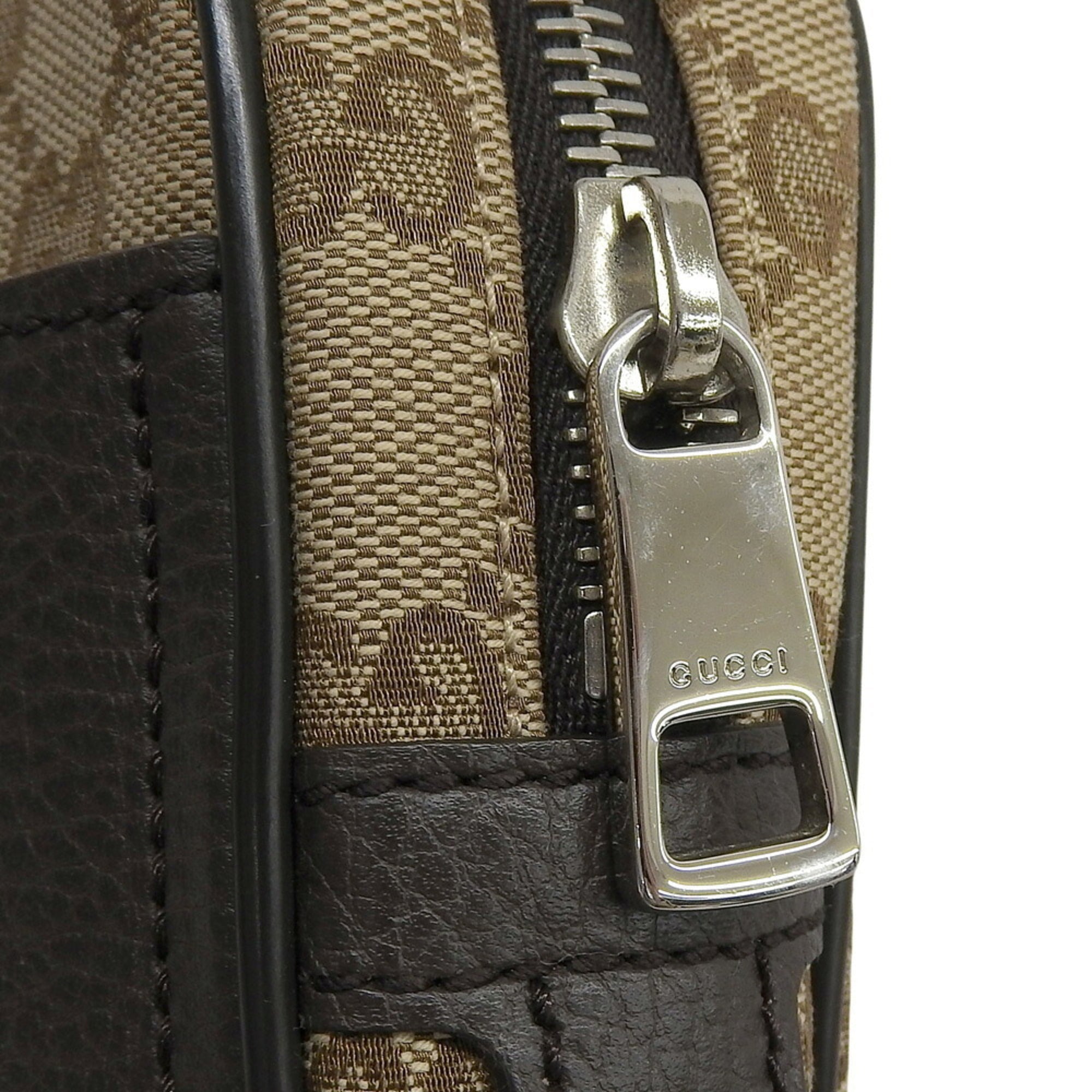 Gucci Beige Canvas Pouch Sling Bag (Pre-Owned)