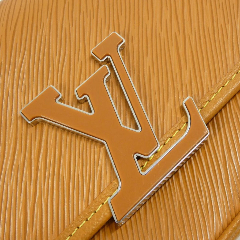 Louis Vuitton Gold Brown Gold Orange Leather Shoulder Bag
