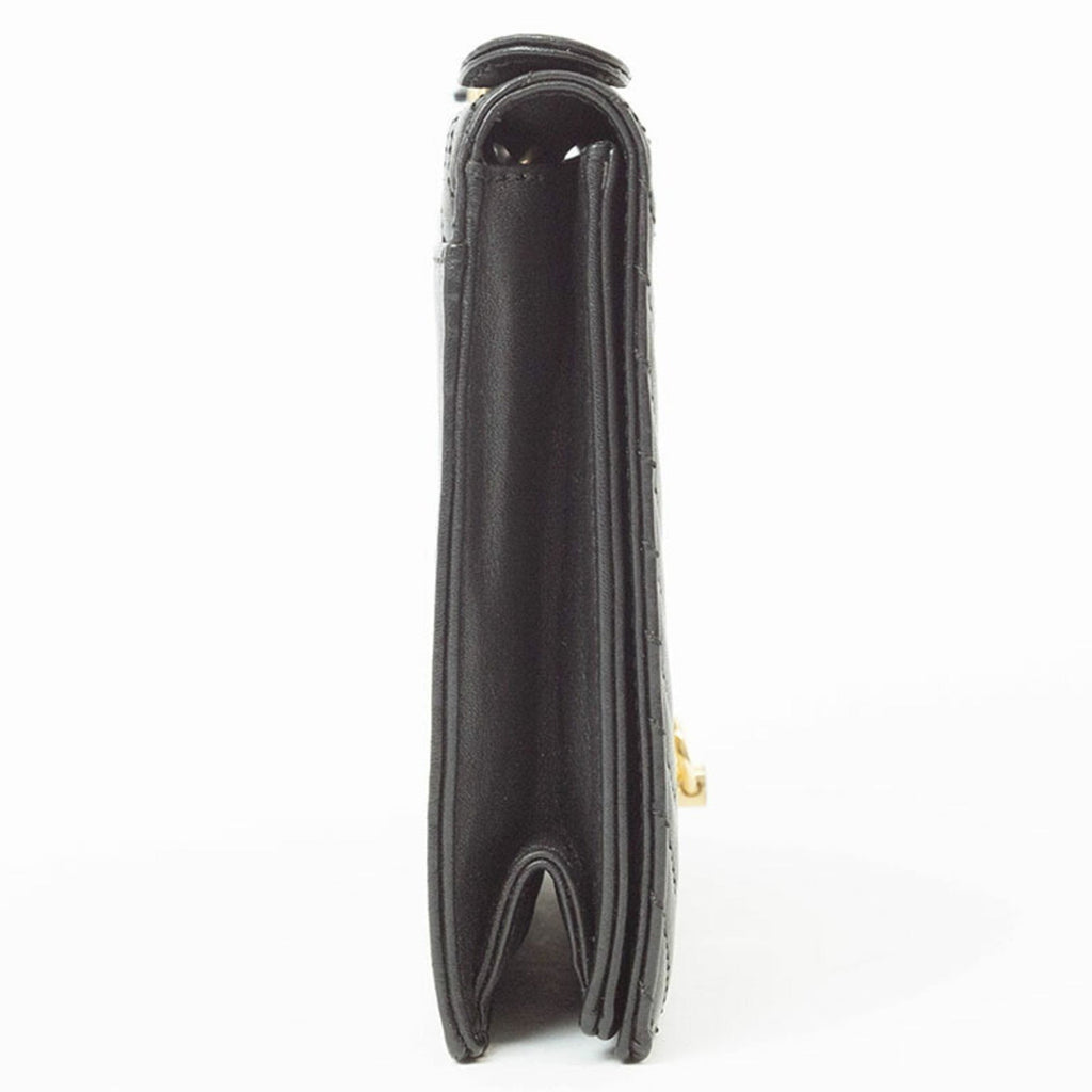 Celine Black Leather Shoulder Bag