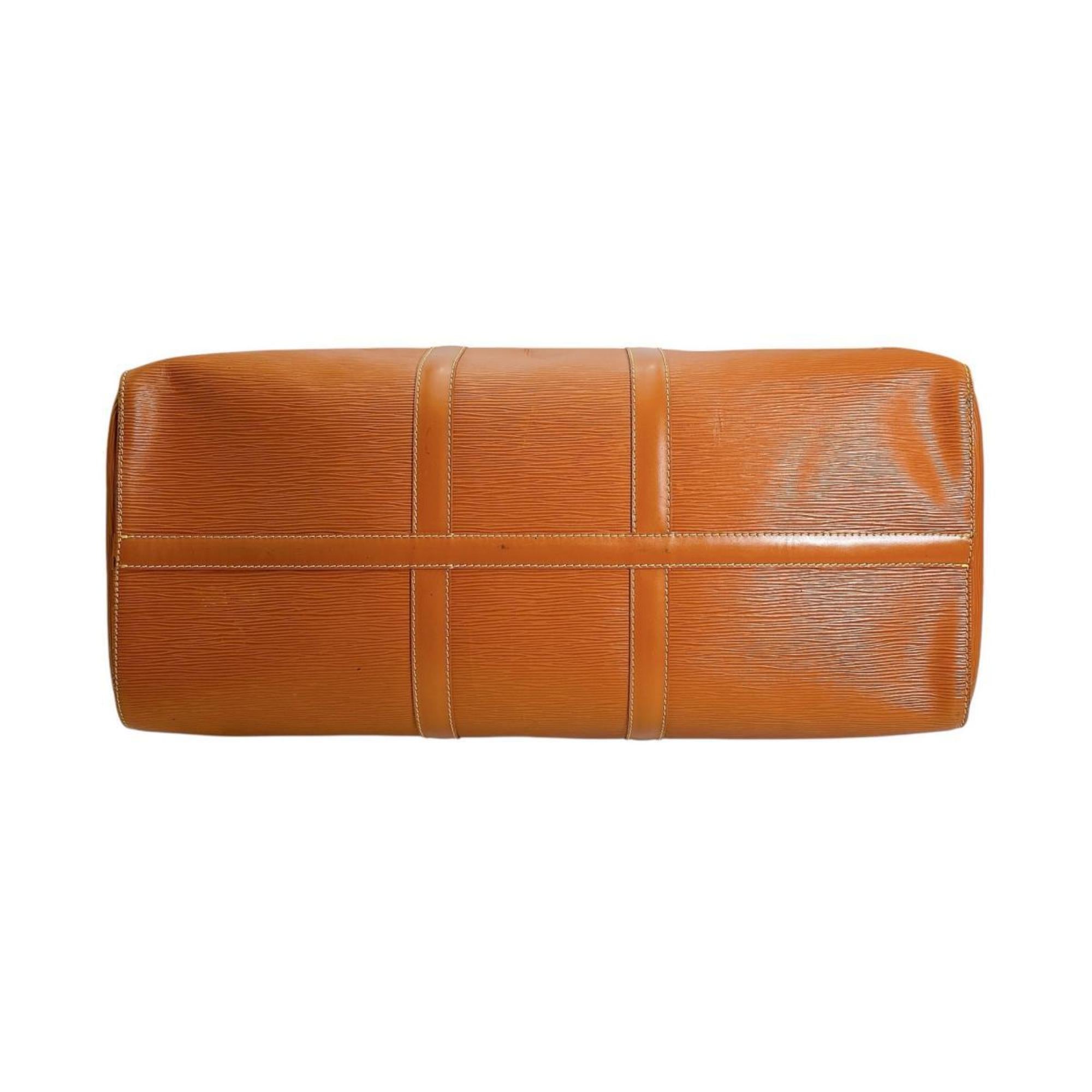 Louis Vuitton Brown Gold Cipango Epi Leather Boston Bag
