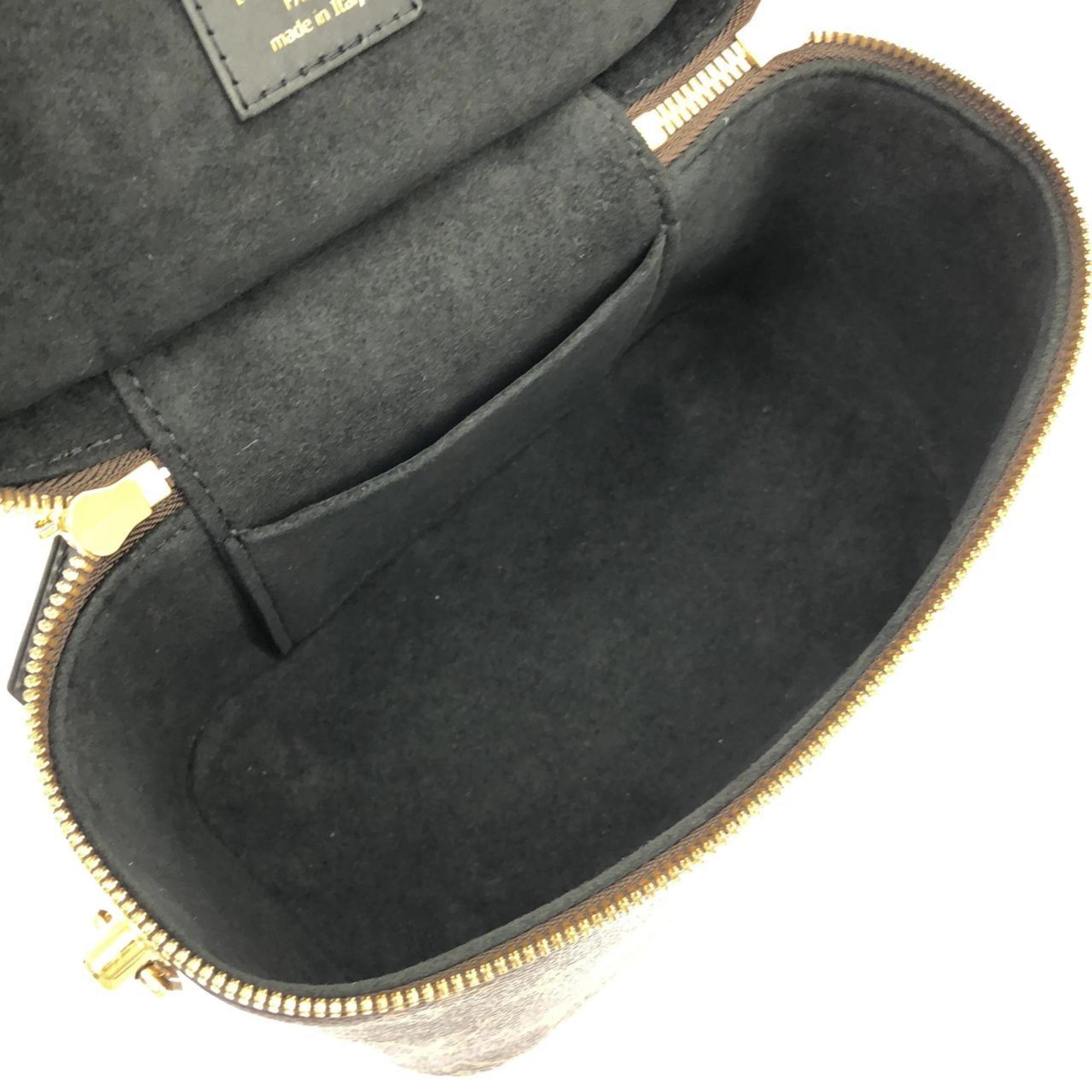 Louis Vuitton Monogram Marron Coated Canvas Handbag Vanity Bag