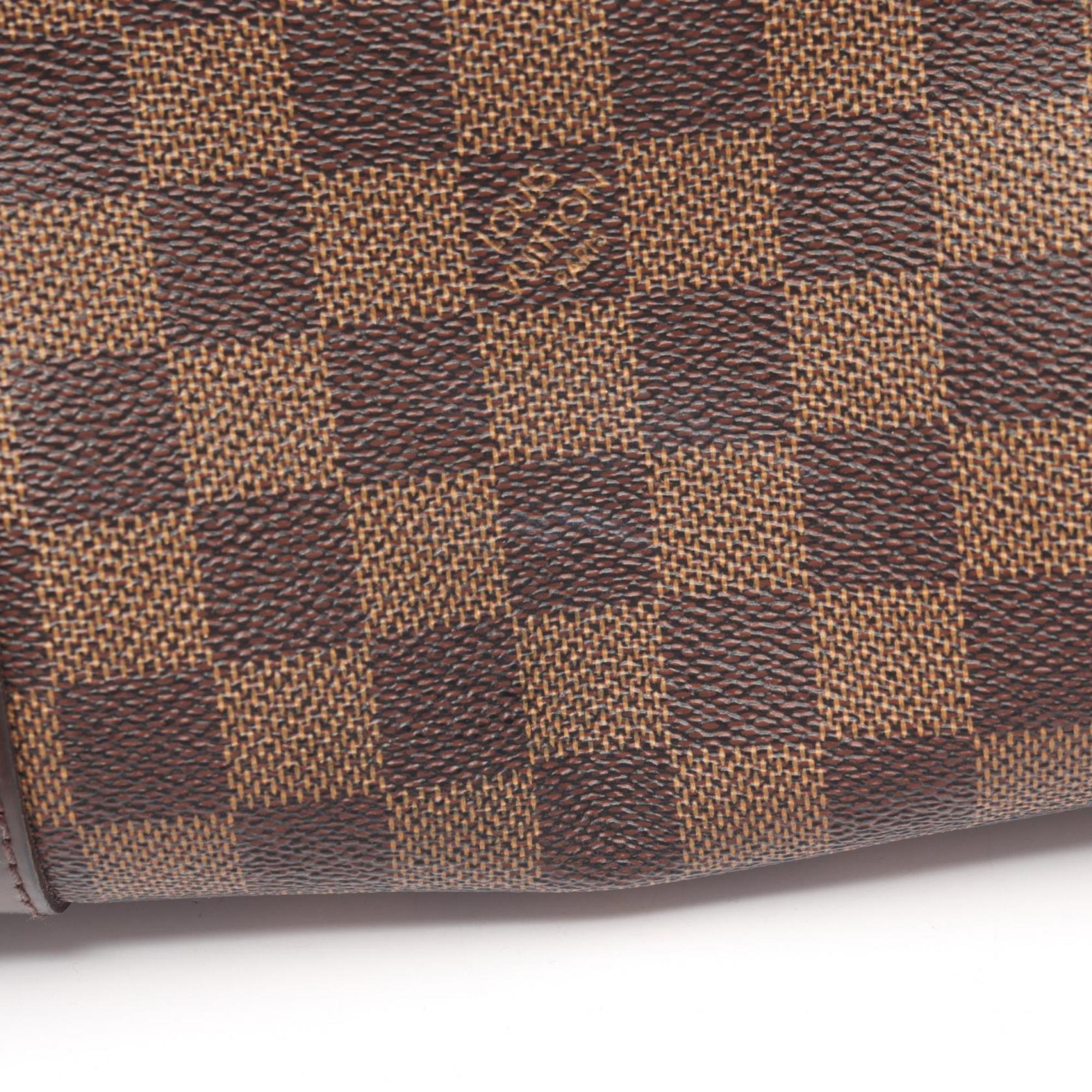 Louis Vuitton Brown Coated Canvas Leather Handbag