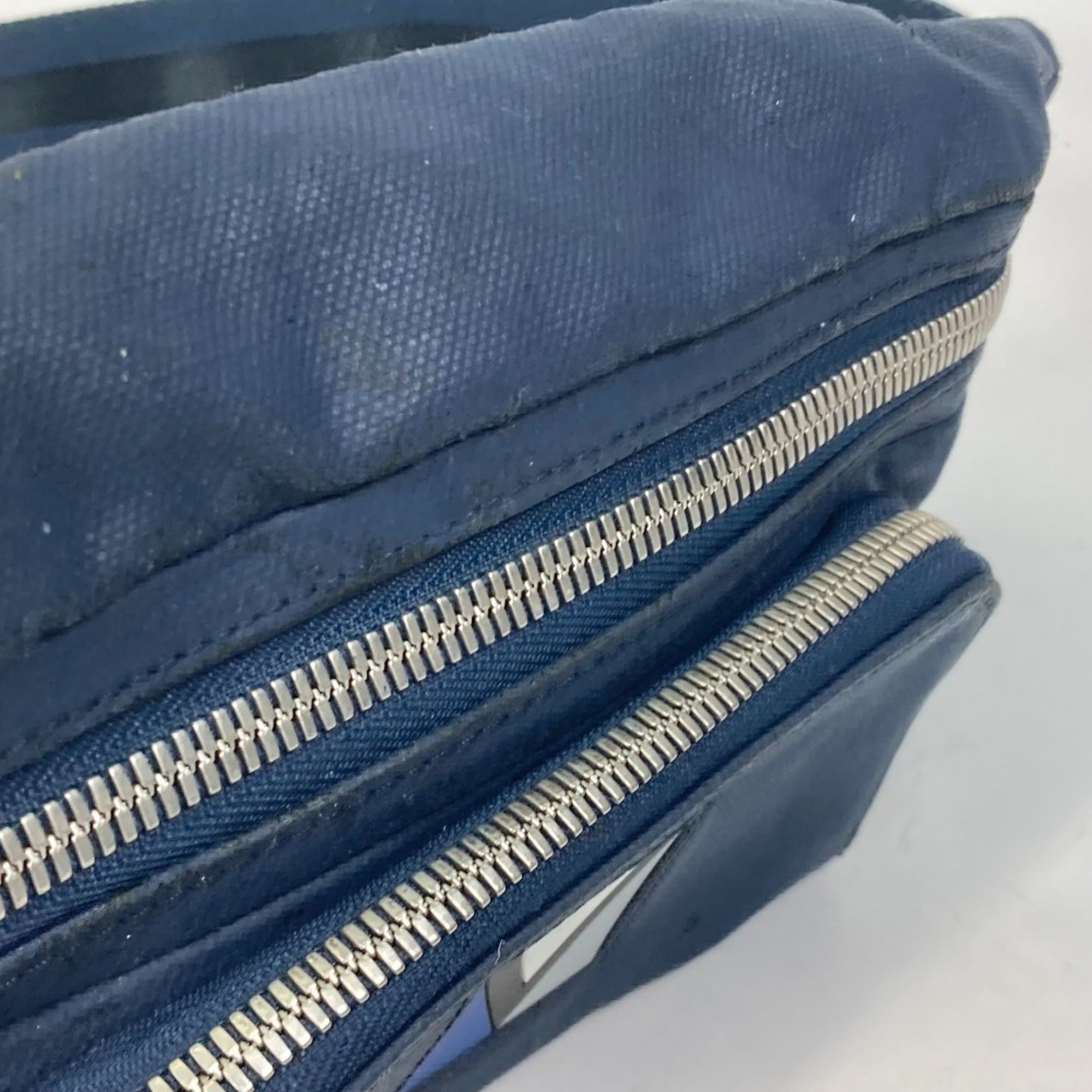 Louis Vuitton Blue Metal Sling Bag