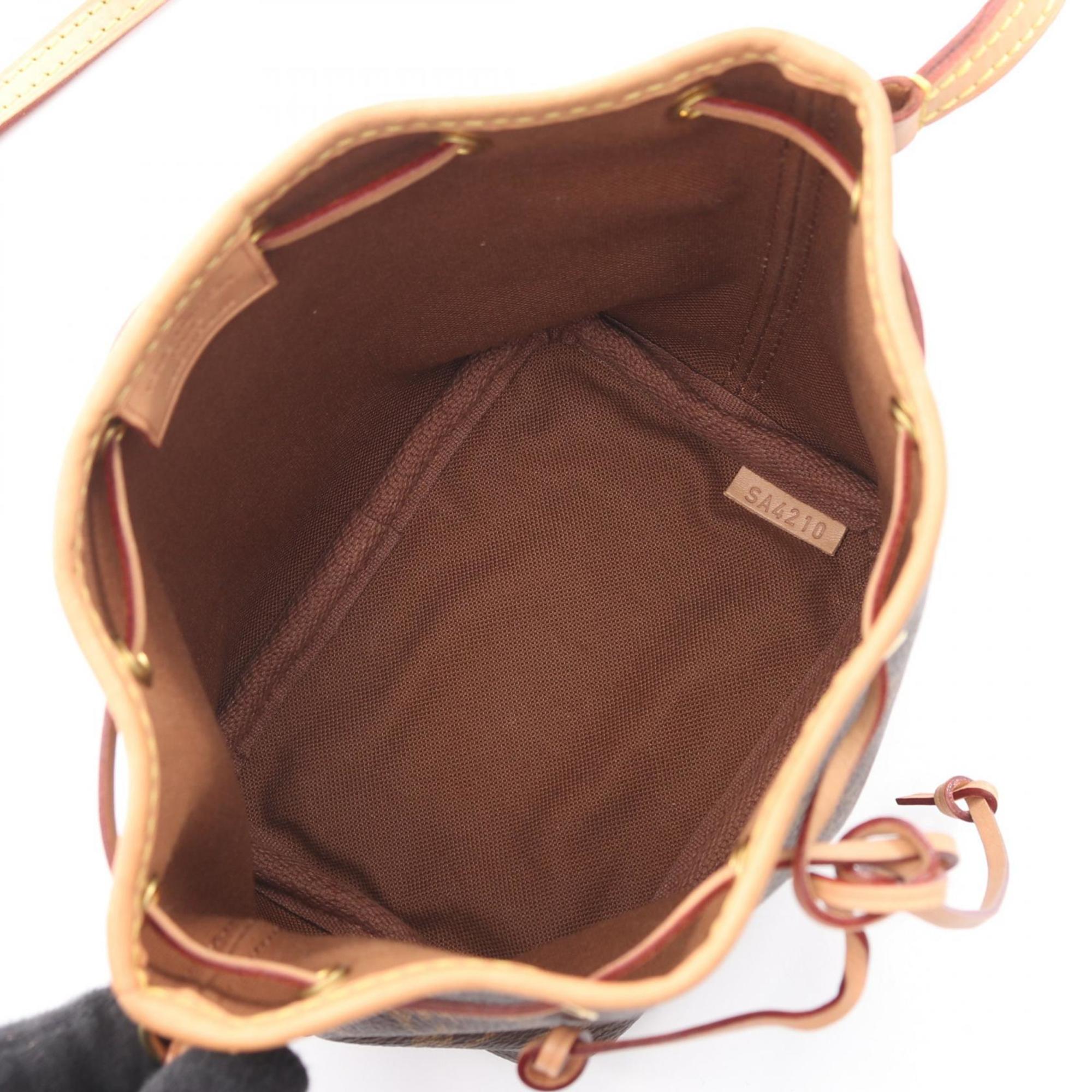 Louis Vuitton Brown Coated Canvas Monogram Leather Handbag Shoulder Bag