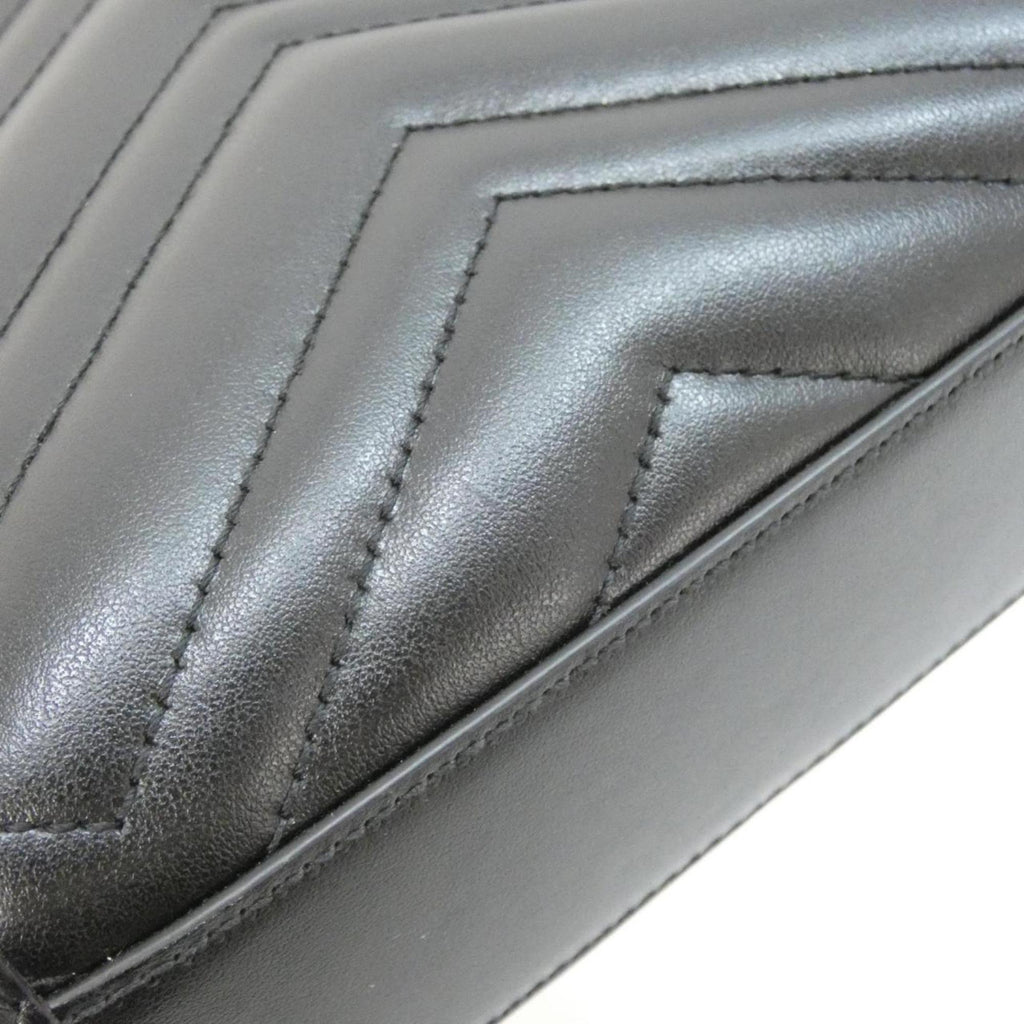 Gucci Black Quilting Leather Handbag (Pre-Owned)