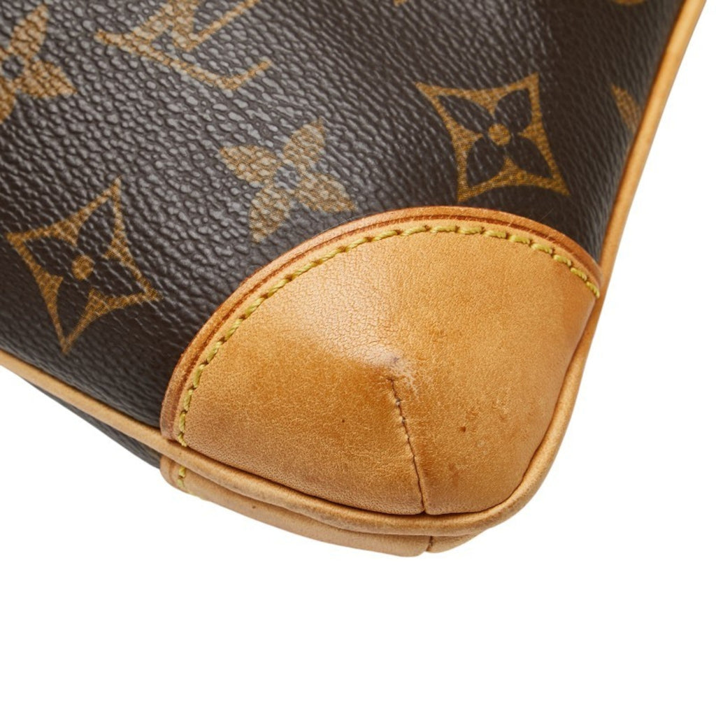 Louis Vuitton Brown Pvc Leather Handbag Shoulder Bag