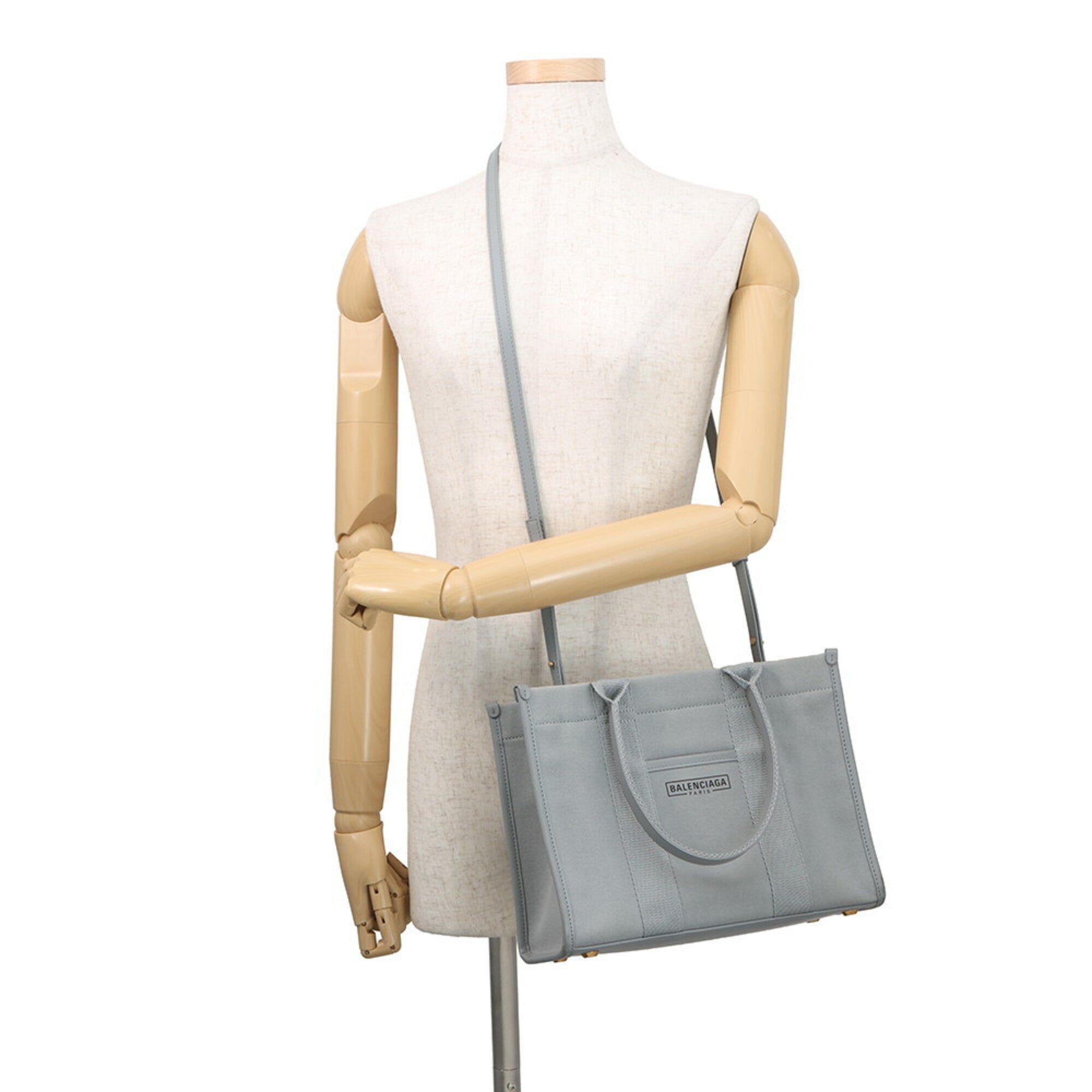 Balenciaga Gray Canvas Handbag Tote