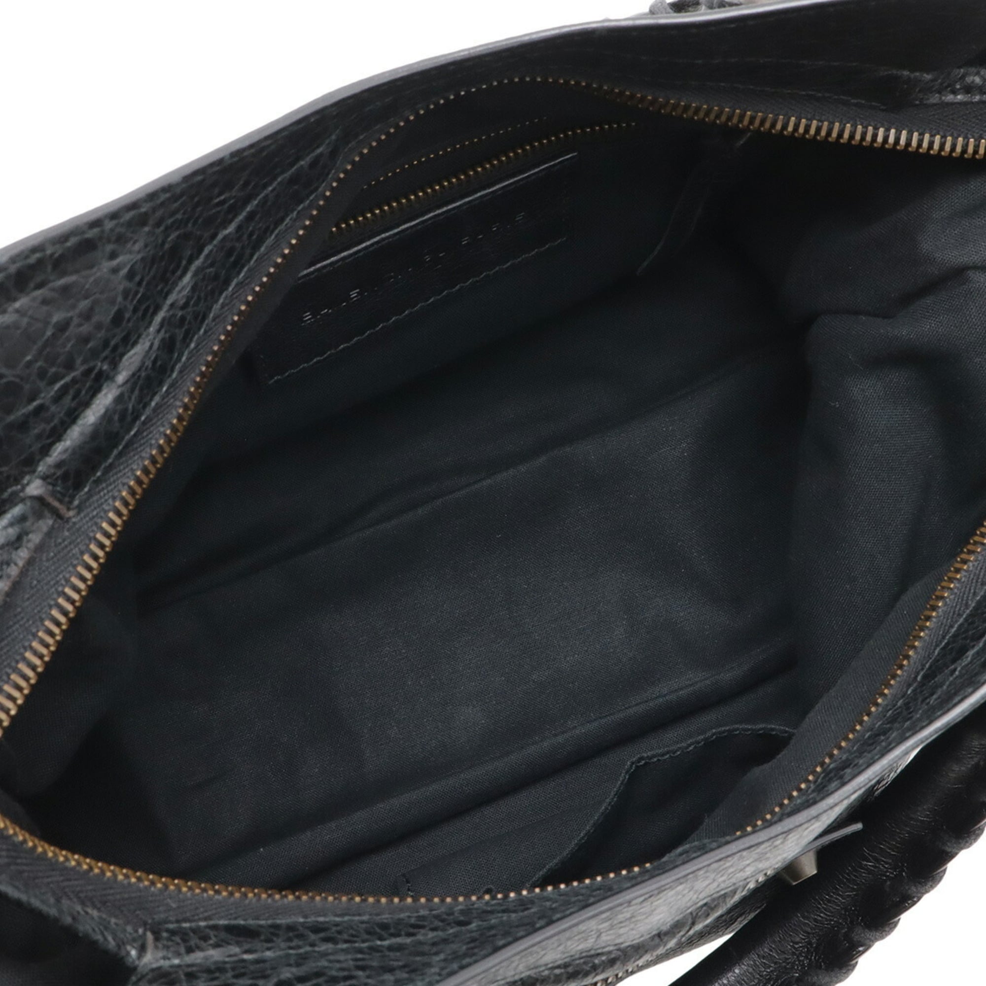 Balenciaga Black Leather Handbag Shoulder Bag Tote