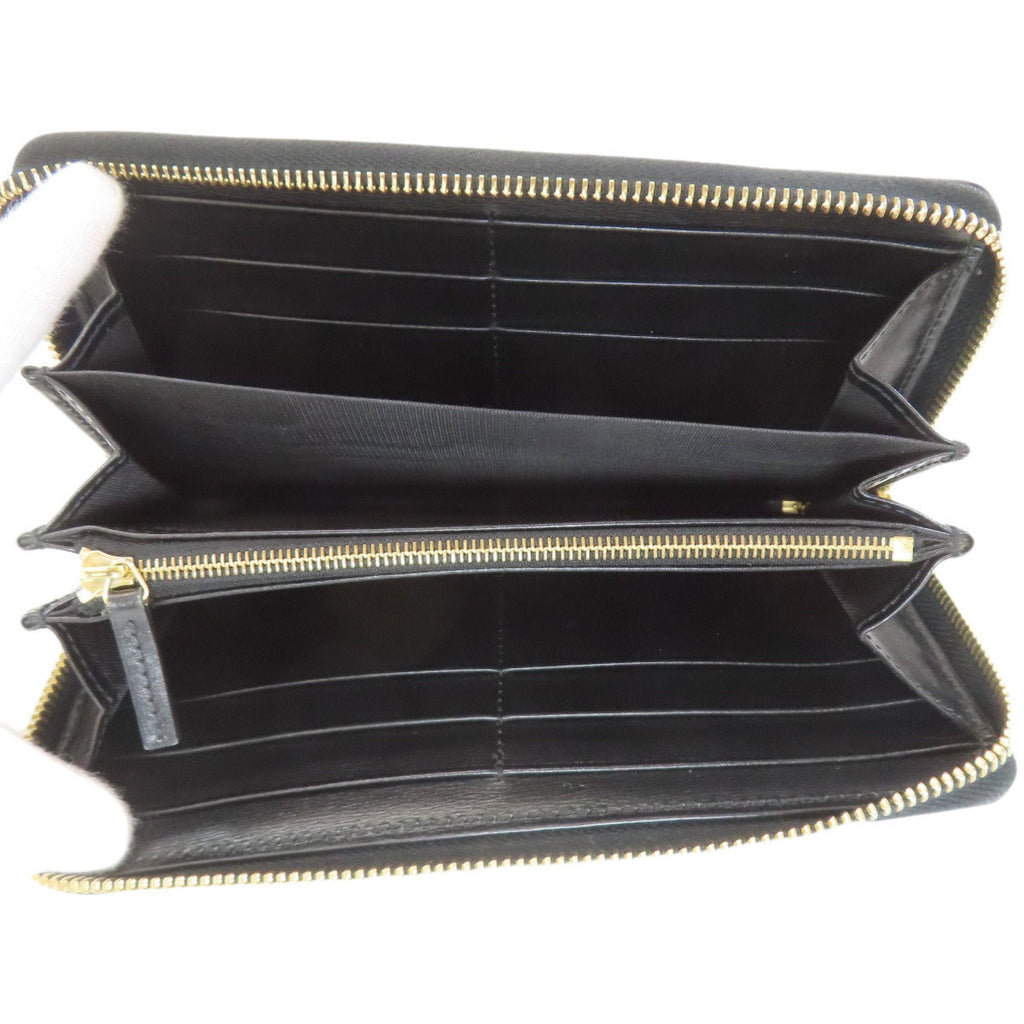 Gucci Black Leather Long Wallet (Bi-Fold) (Pre-Owned)