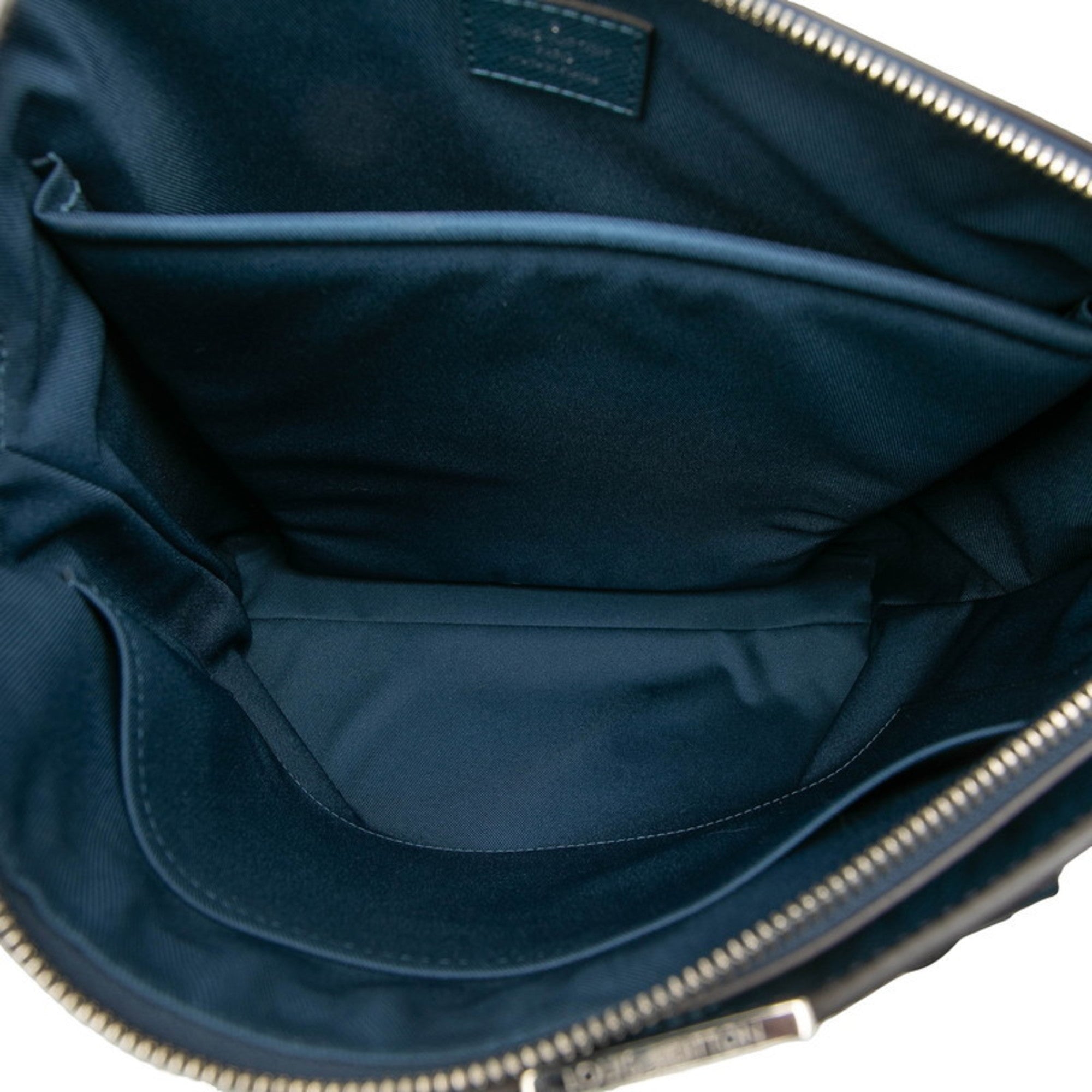 Louis Vuitton Navy Navy Blue Leather Handbag Tote Bag
