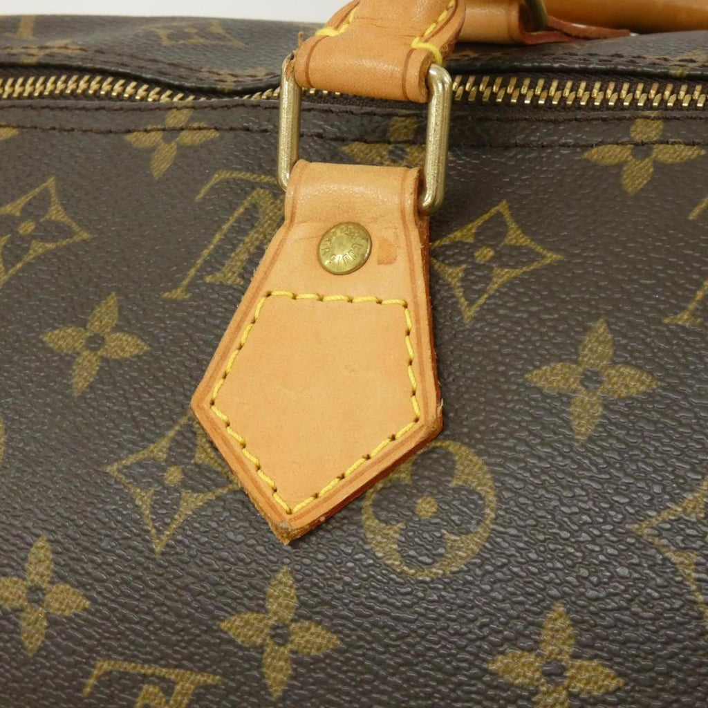 Louis Vuitton Marron Coated Canvas Boston Bag