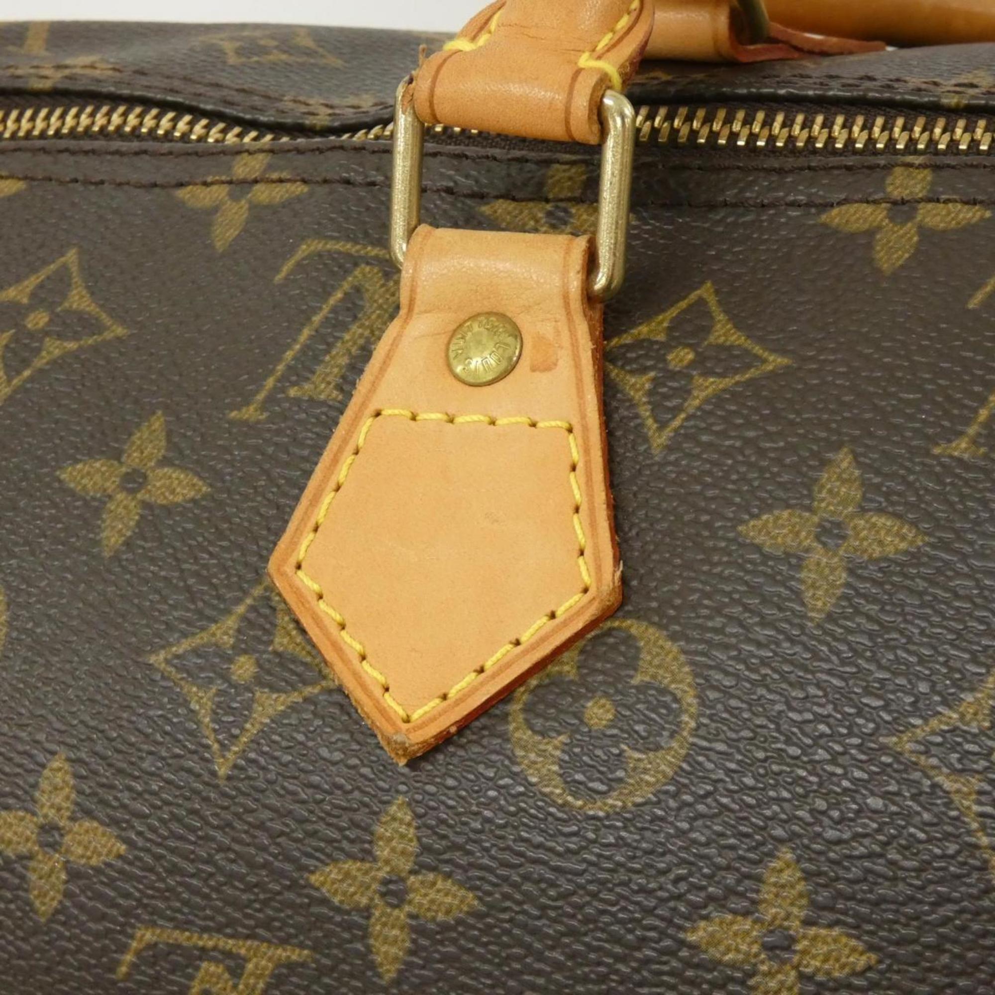 Louis Vuitton Marron Coated Canvas Boston Bag
