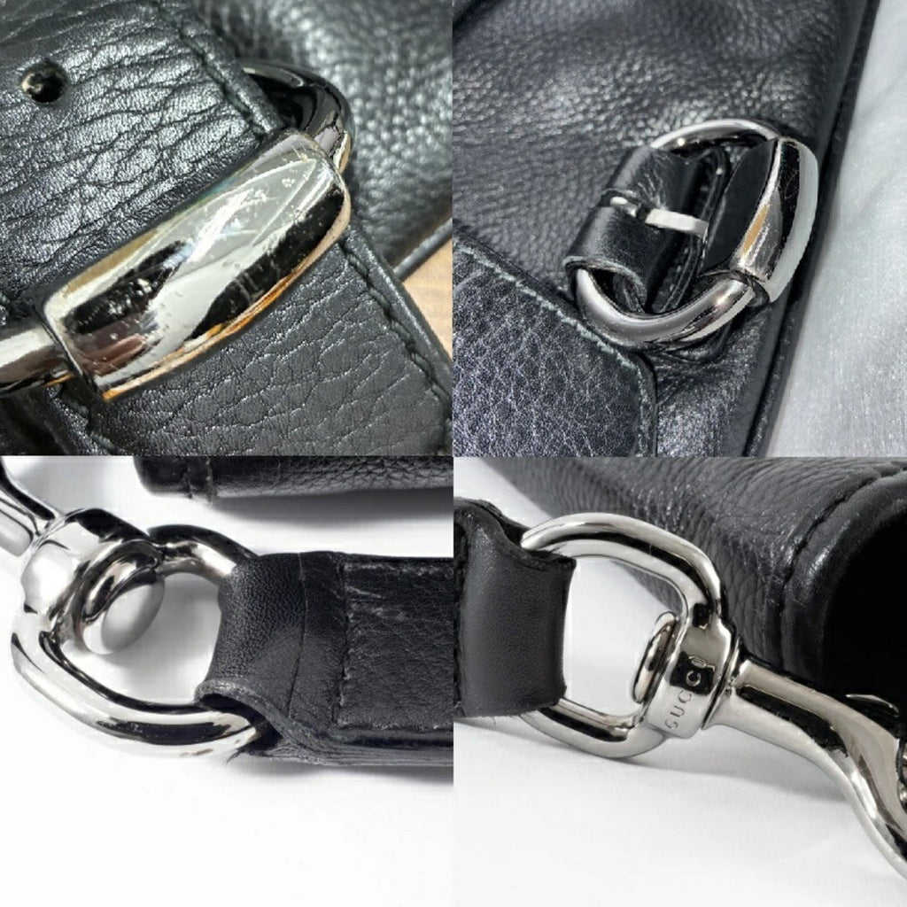 Gucci Black Leather Shoulder Bag (Pre-Owned)