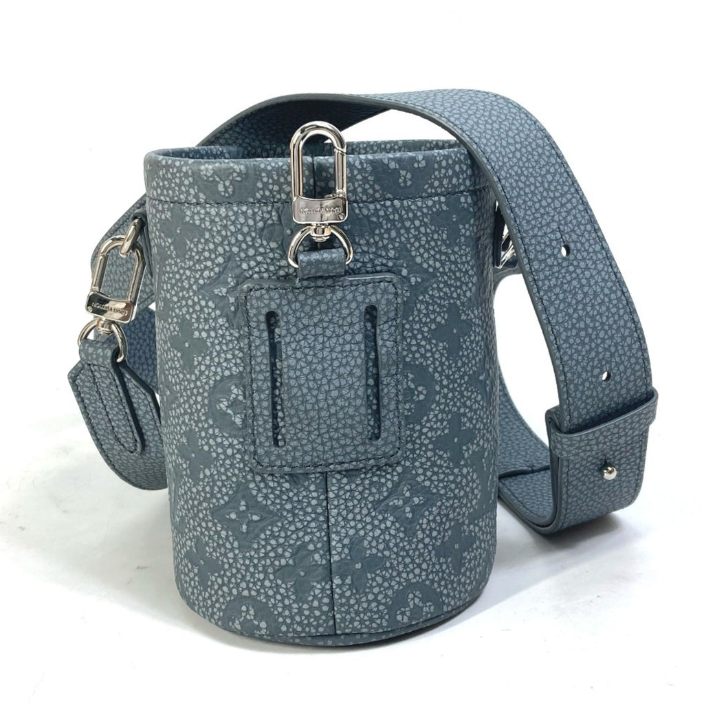 Louis Vuitton Gray Leather Shoulder Bag