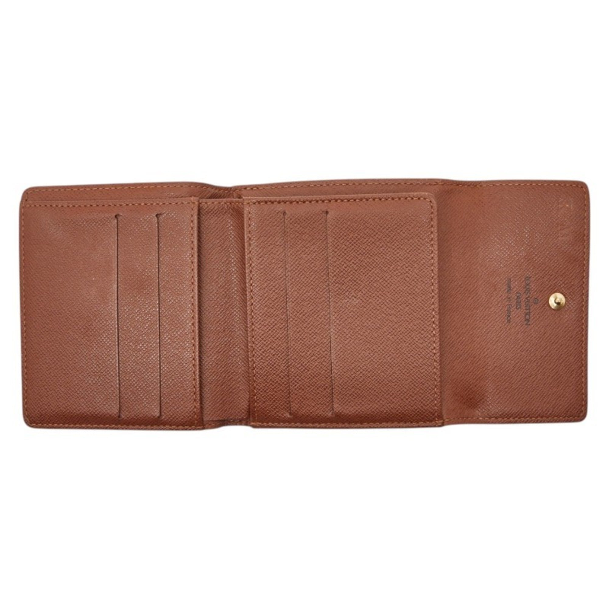 Louis Vuitton Monogram Brown Leather Pvc Wallet