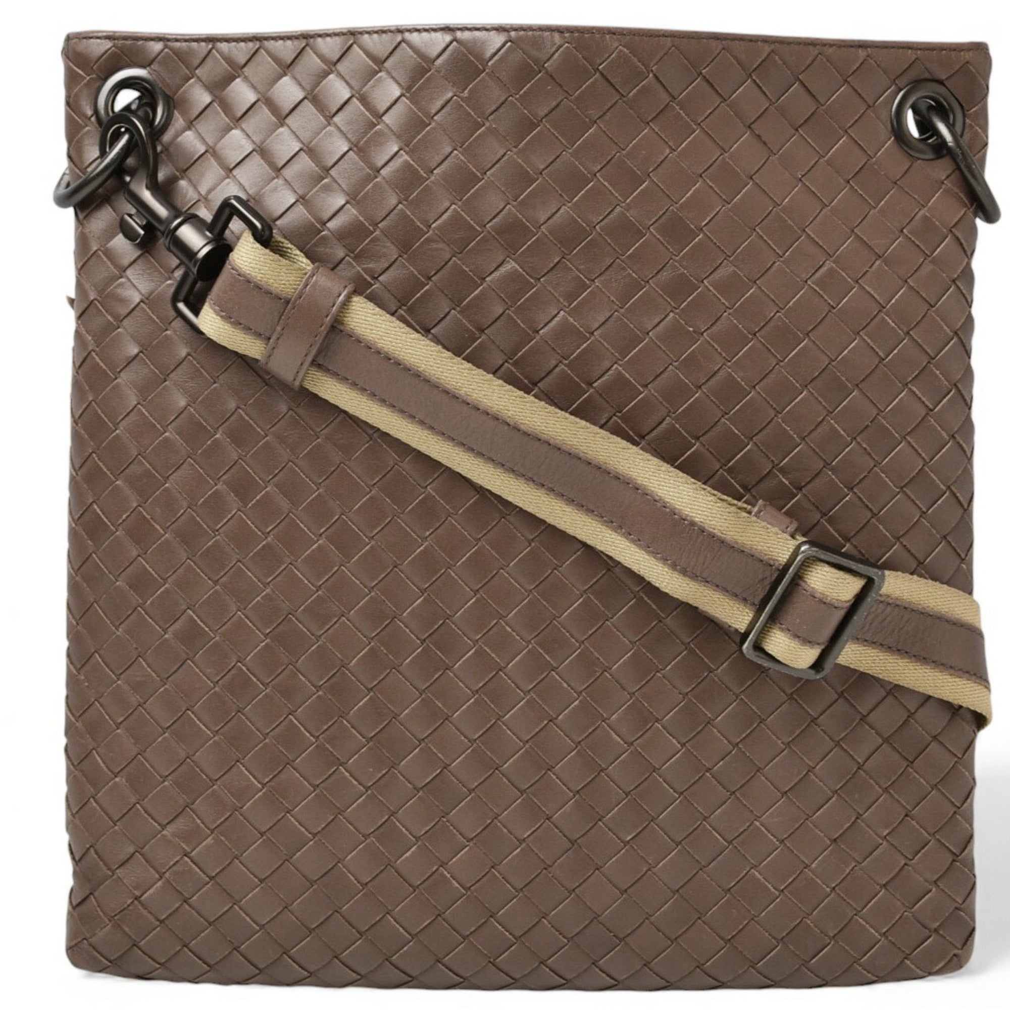 Bottega Veneta Light Brown Leather Messenger Bag Shoulder Bag