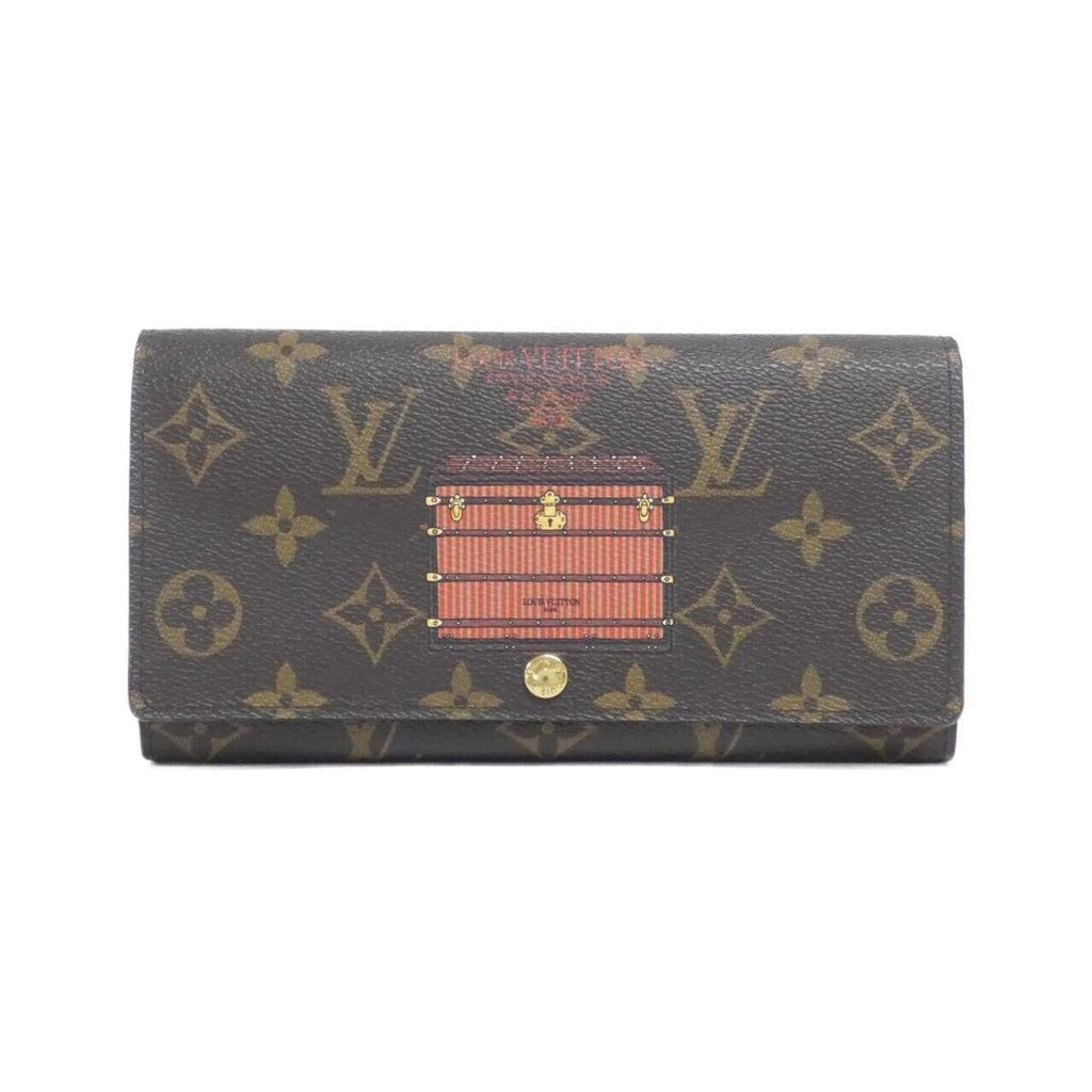 Louis Vuitton Brown Coated Canvas Long Wallet