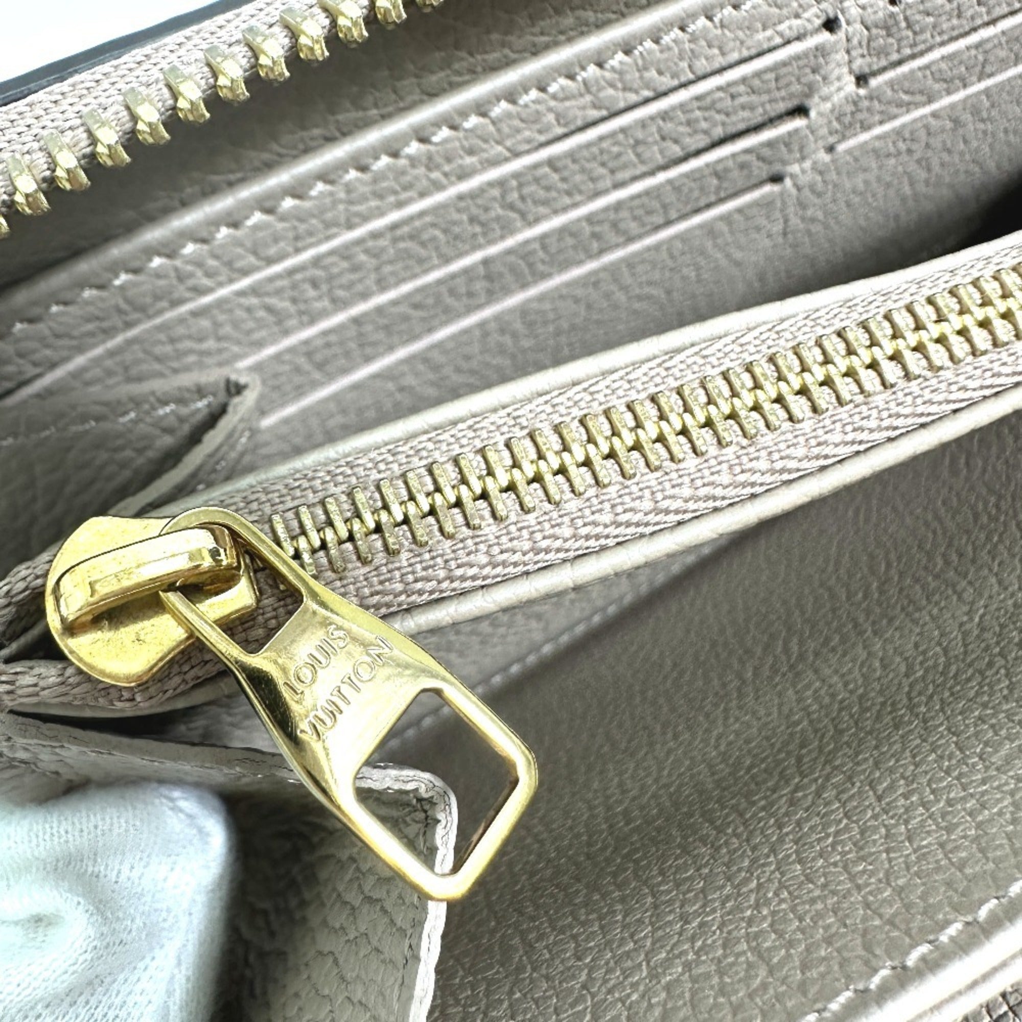 Louis Vuitton Monogram Empreinte Beige Tourterelle Monogram Empreinte Long Wallet