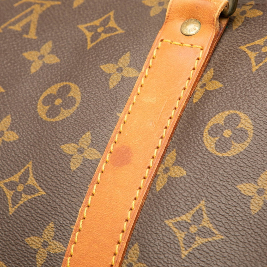 Louis Vuitton Brown Pvc Leather Boston Bag