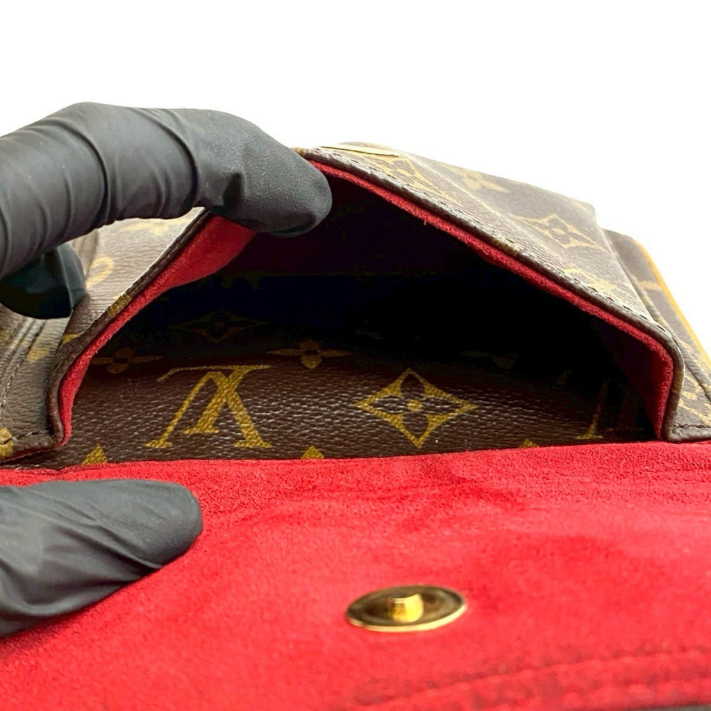 Louis Vuitton Brown Leather Shoulder Bag