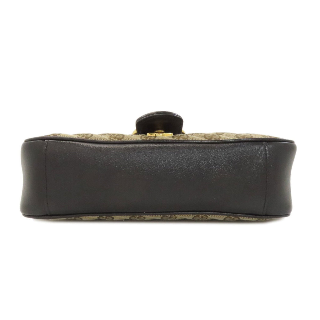 Gucci Brown Canvas Shoulder Bag (Pre-Owned)