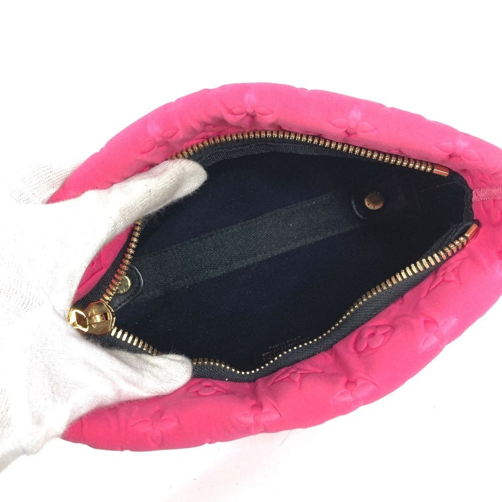 Louis Vuitton Black Galle Monogram Pink Monogram Clutch Bag Pouch