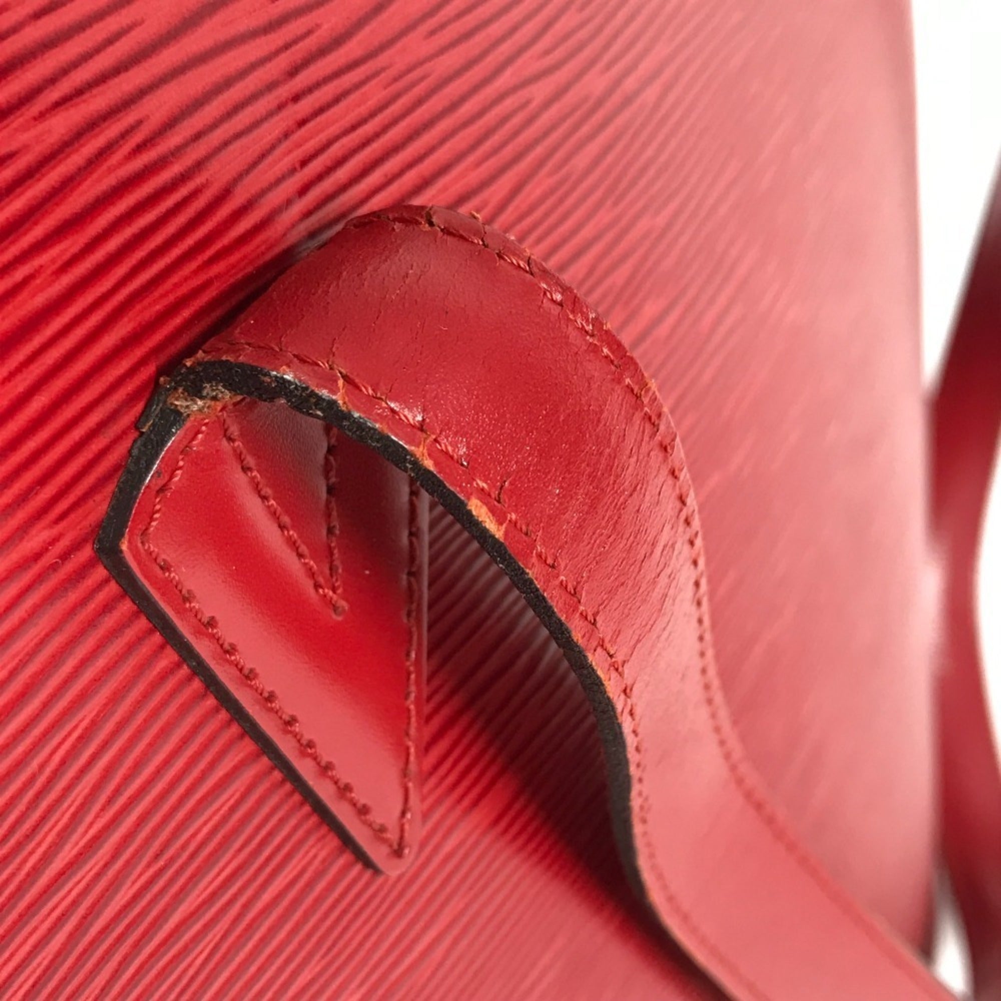 Louis Vuitton Castilian Red Red Color Epi Leather Shoulder Bag