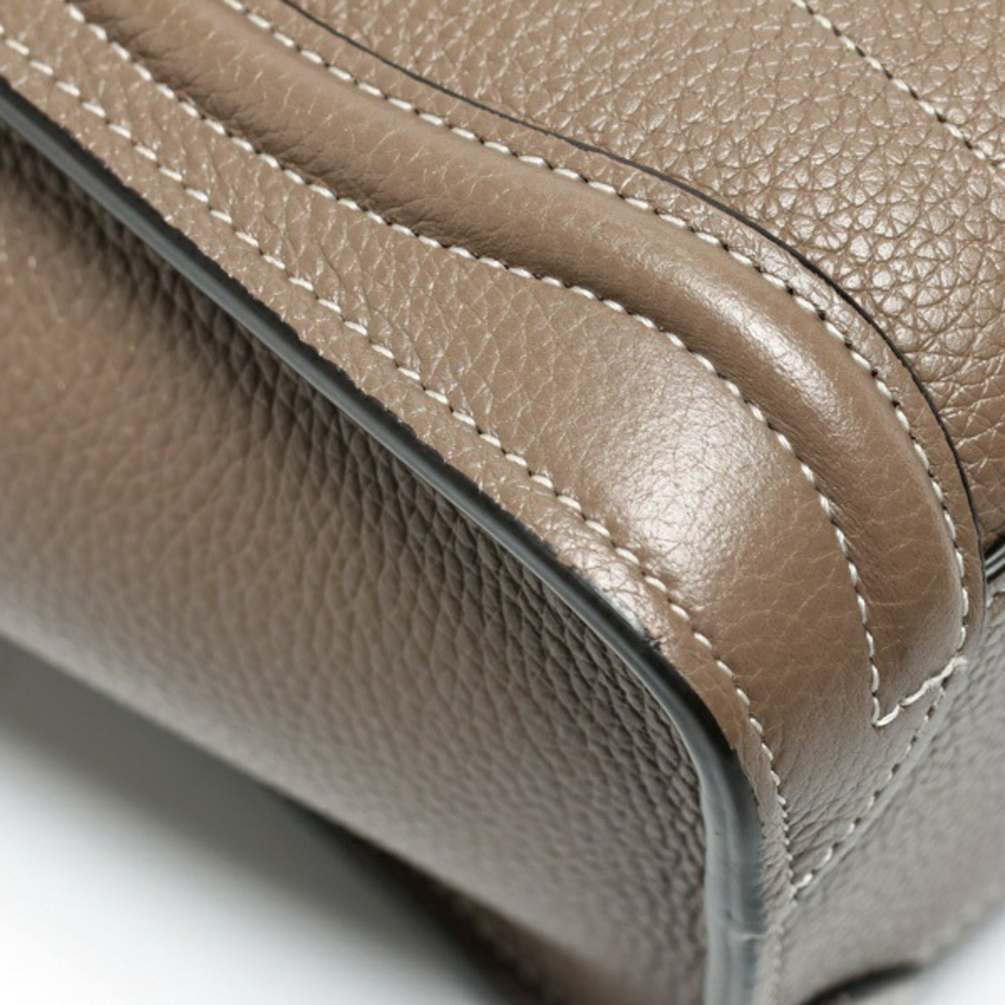 Celine Grayish Leather Handbag Shoulder Bag