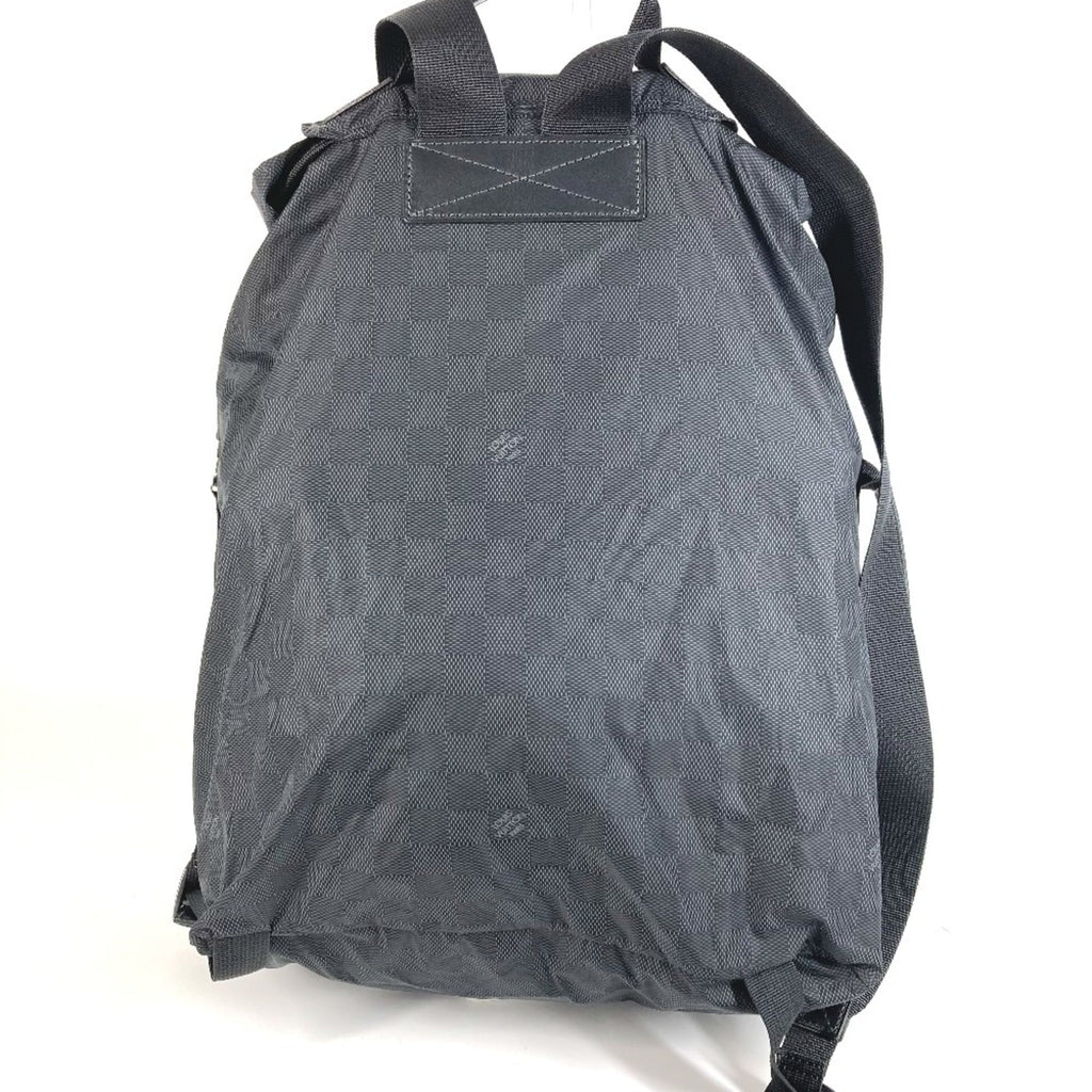 Louis Vuitton Damier Aventure Black Leather Nylon Backpack