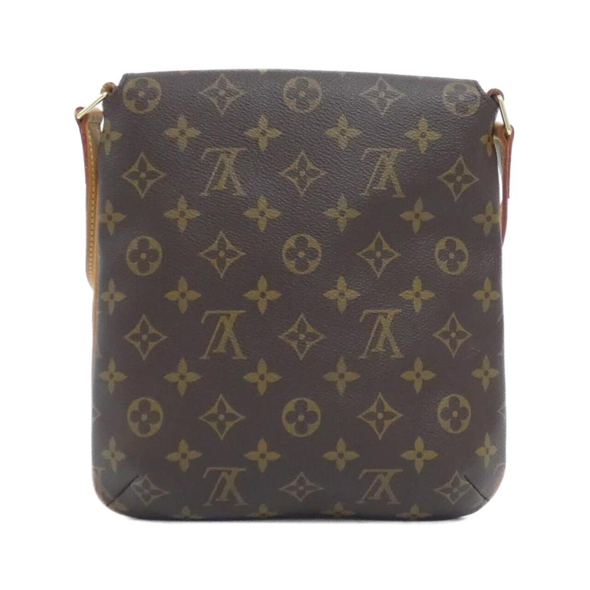 Louis Vuitton Brown Coated Canvas Shoulder Bag