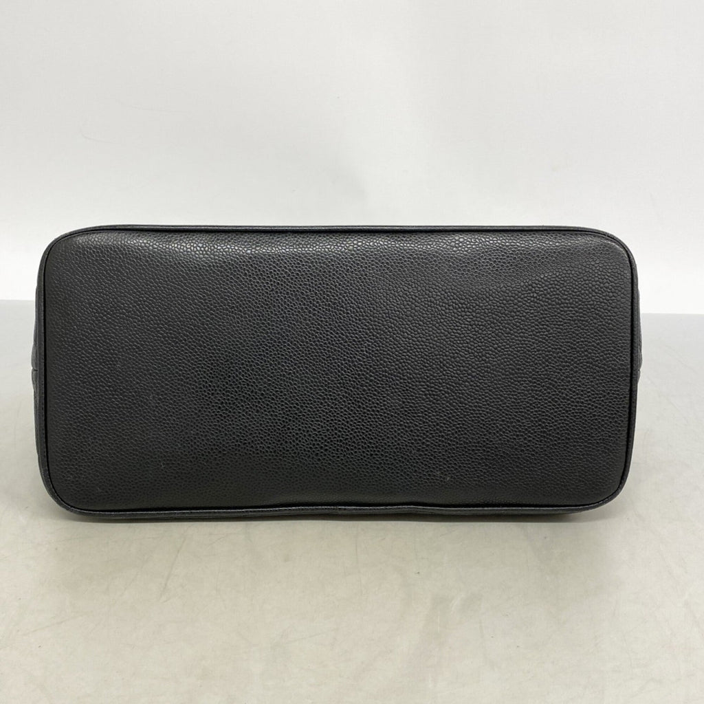 Chanel Black Grained Calfskin Tote Bag