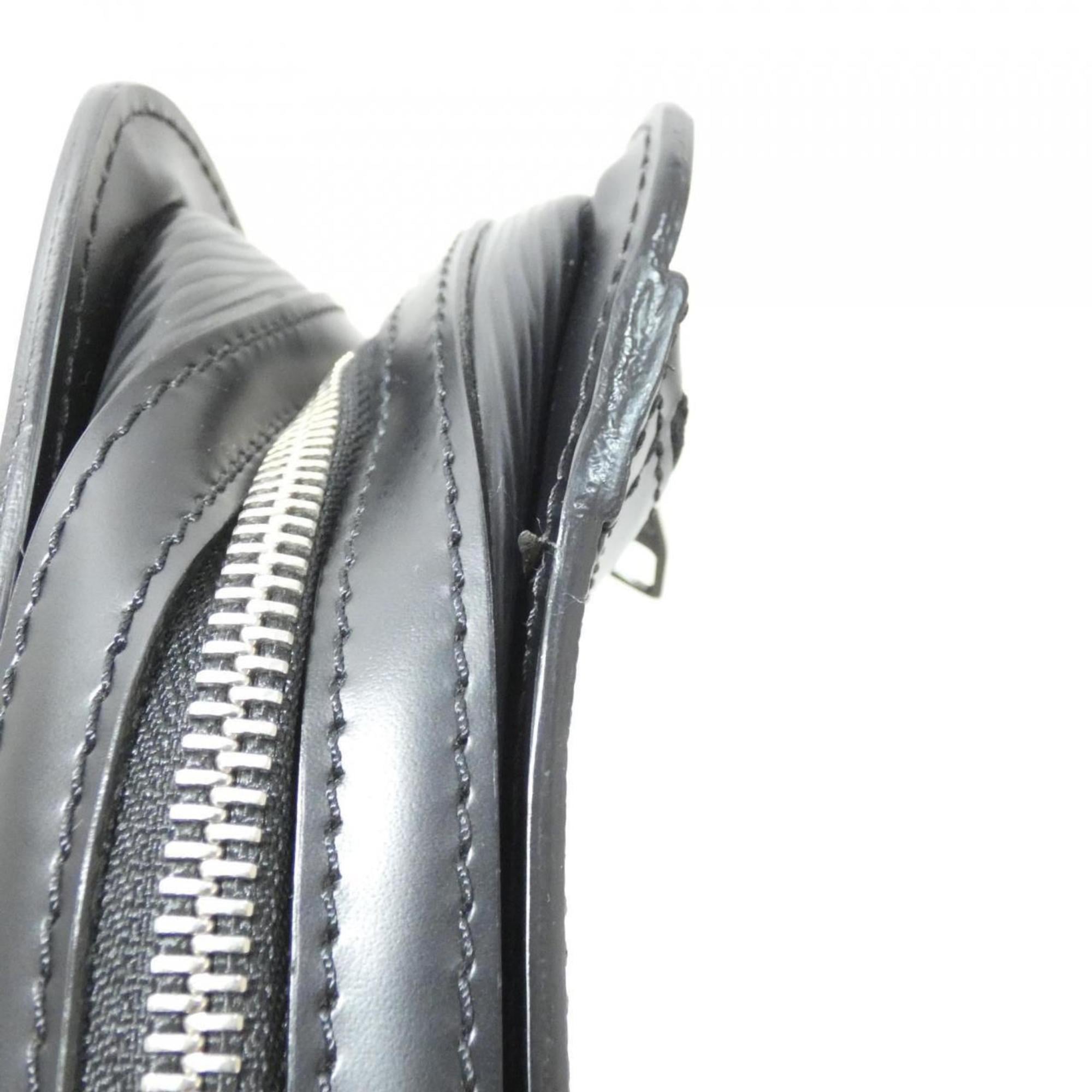 Louis Vuitton Black Leather Clutch Bag