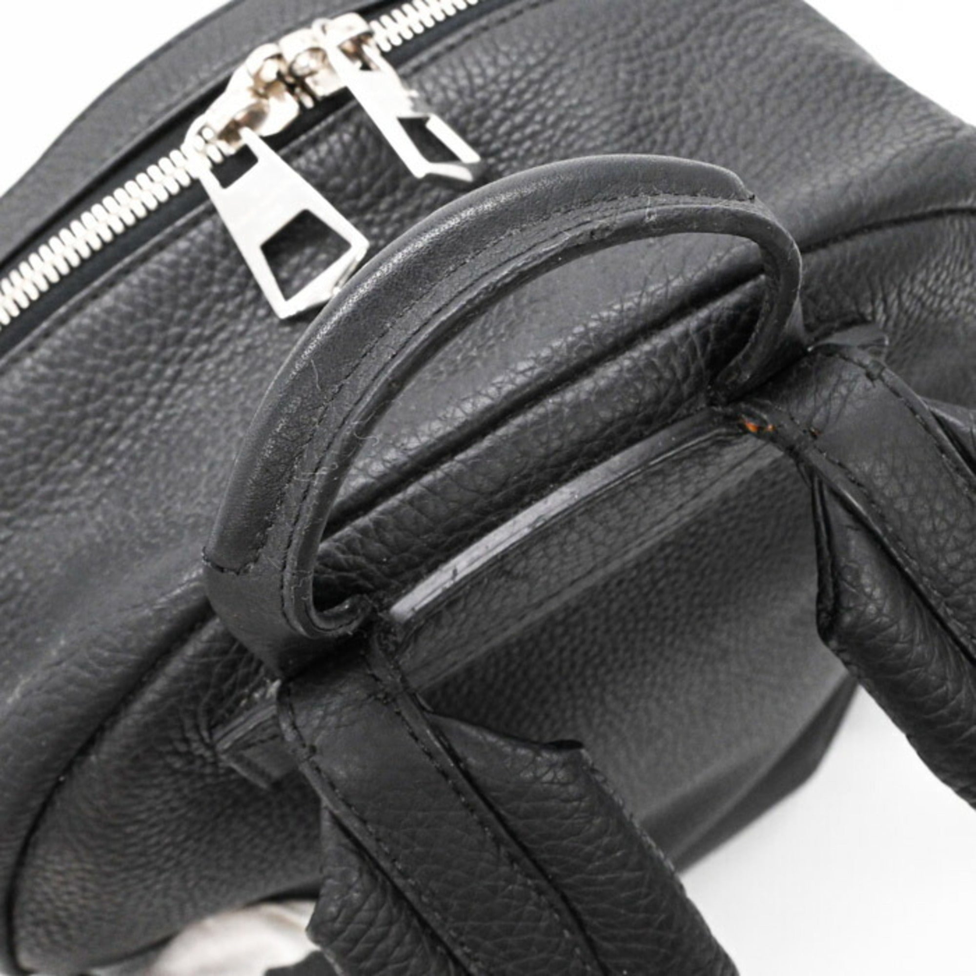 Louis Vuitton Black Leather Backpack