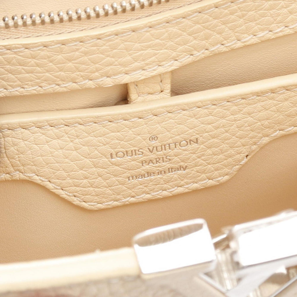 Louis Vuitton Ivory Leather Handbag