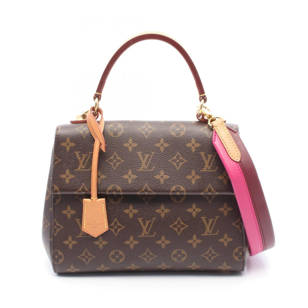 Louis Vuitton Brown Pvc Leather Handbag