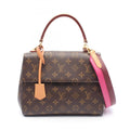 Louis Vuitton Brown Pvc Leather Handbag
