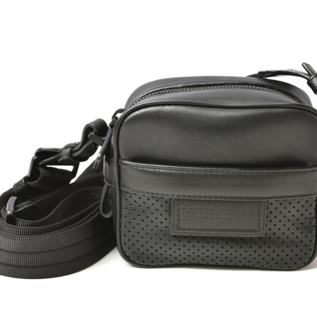 Bottega Veneta Black Leather Pouch Shoulder Bag